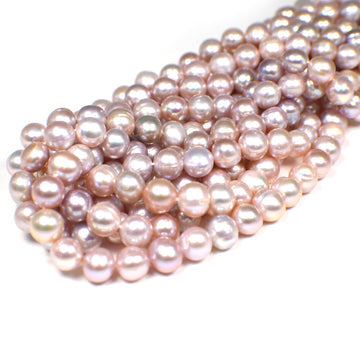 Natural Lilac Beads for Necklace Making