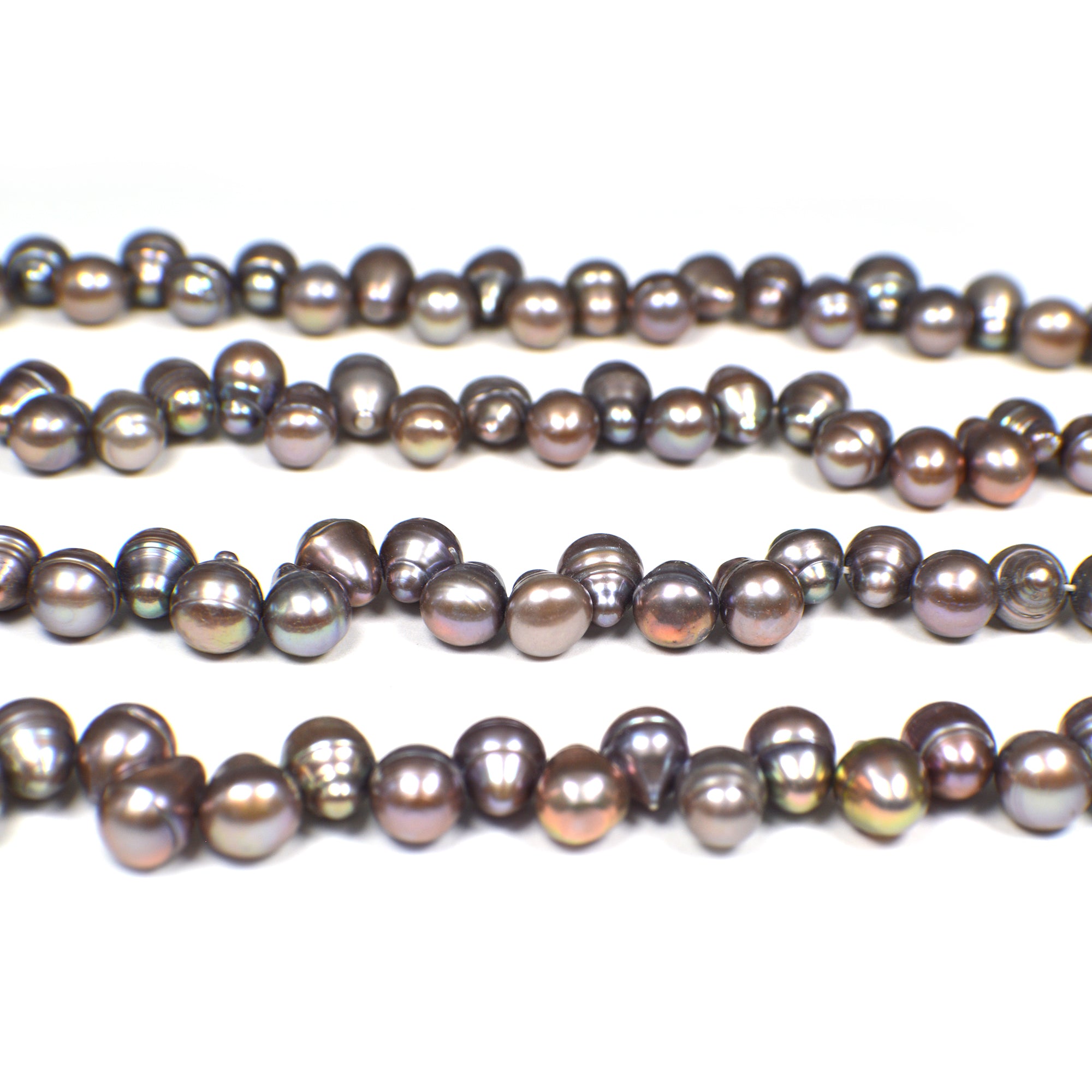 Natural Peacock Freshwater Color Beads