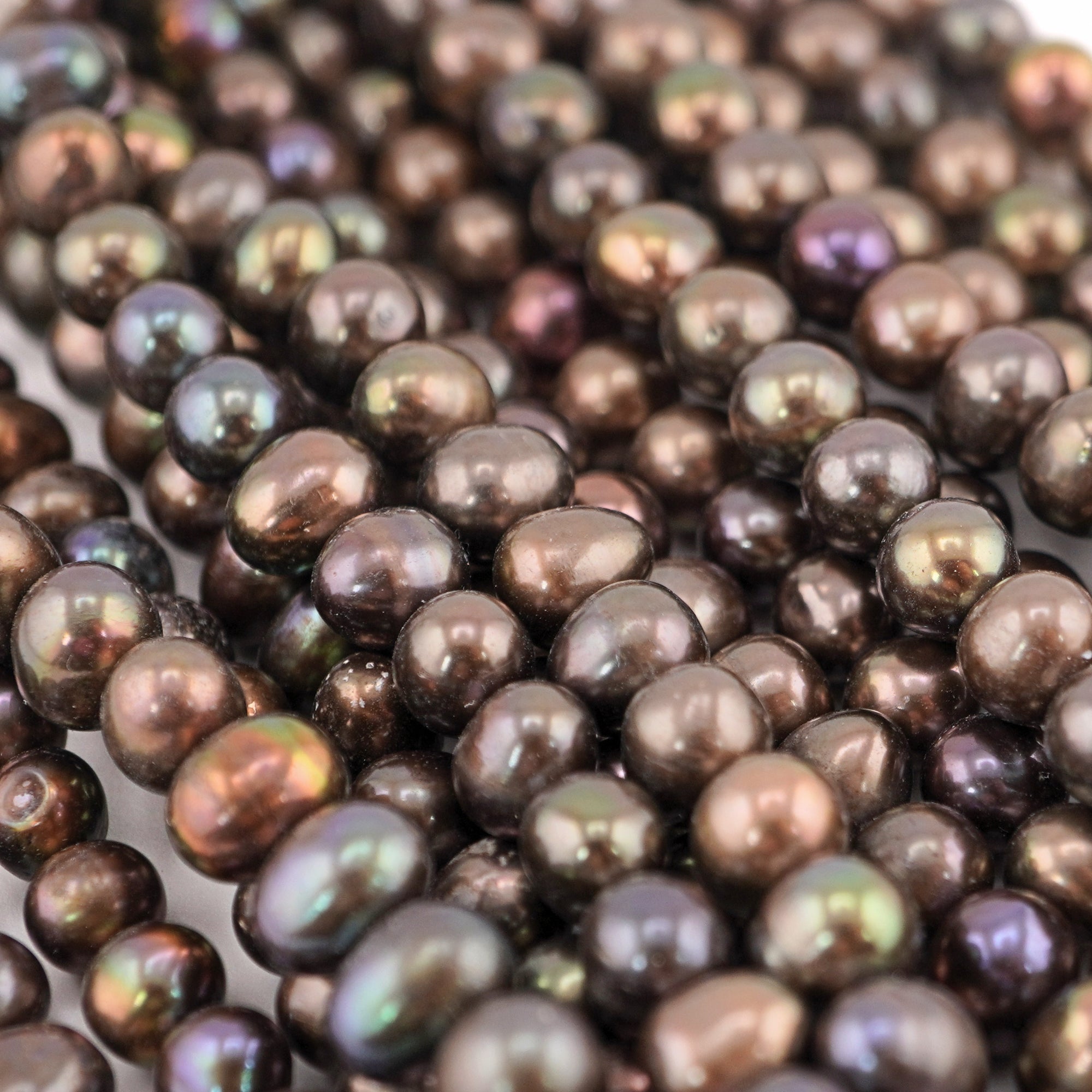 Natural Pearl Beads Close-up Real Gemstone Bulk USA