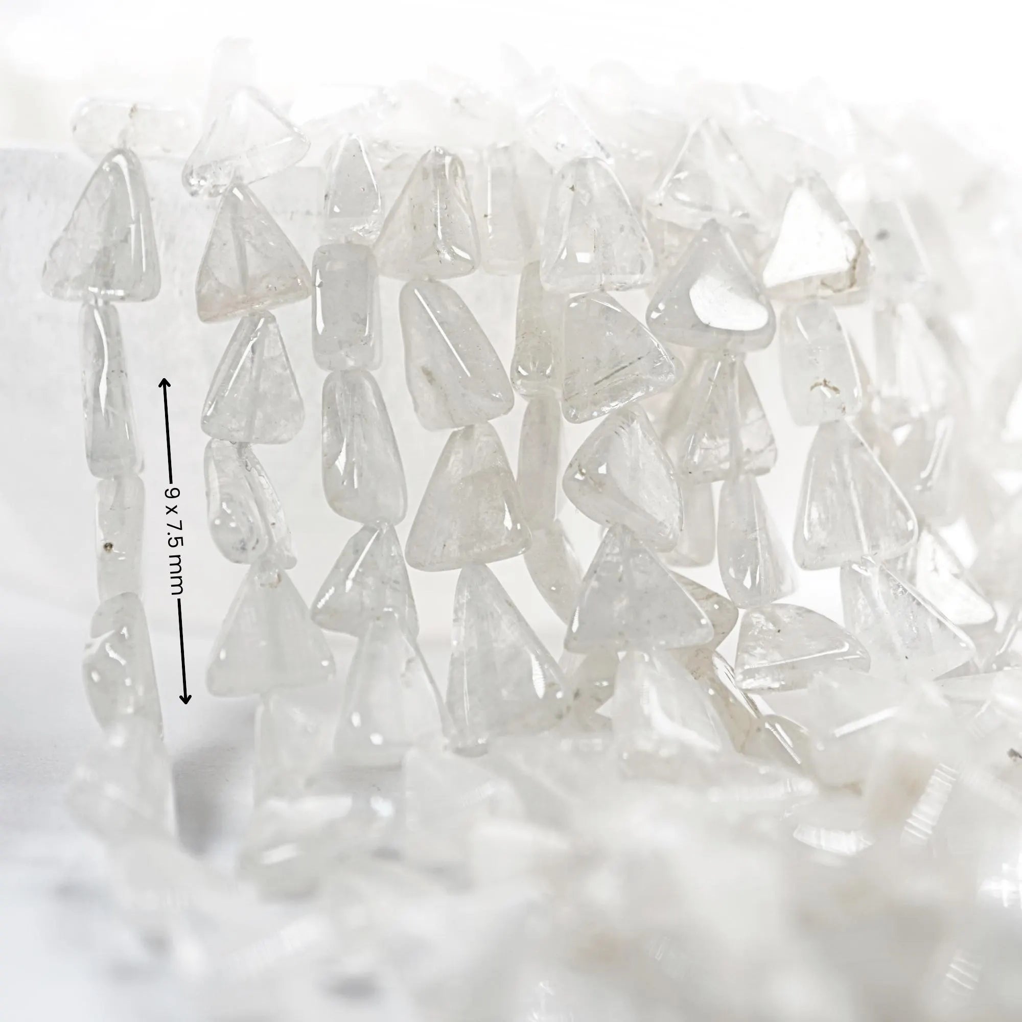 Natural rainbow moonstone beads