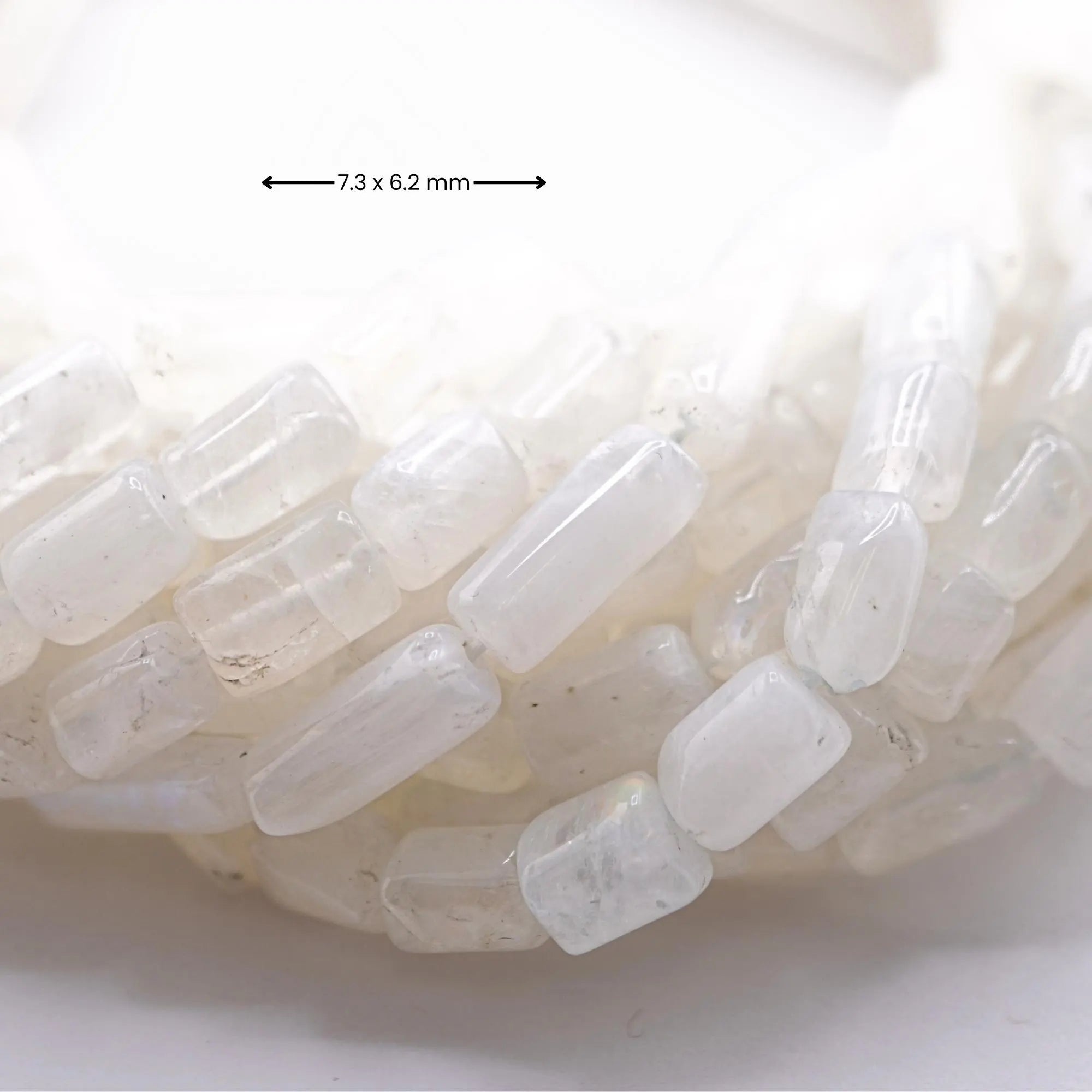 Natural rainbow moonstone gemstone beads