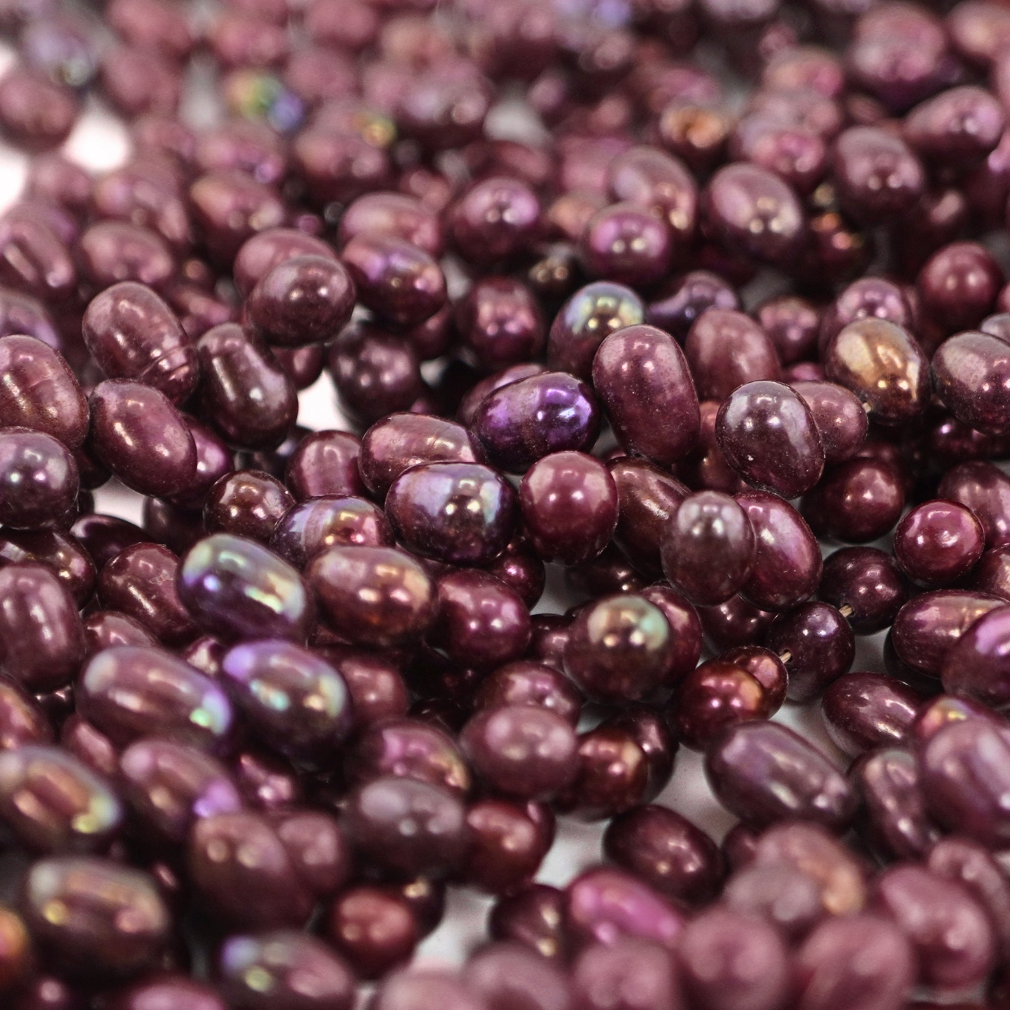 Oval Cherry Beads for Jewelry Making