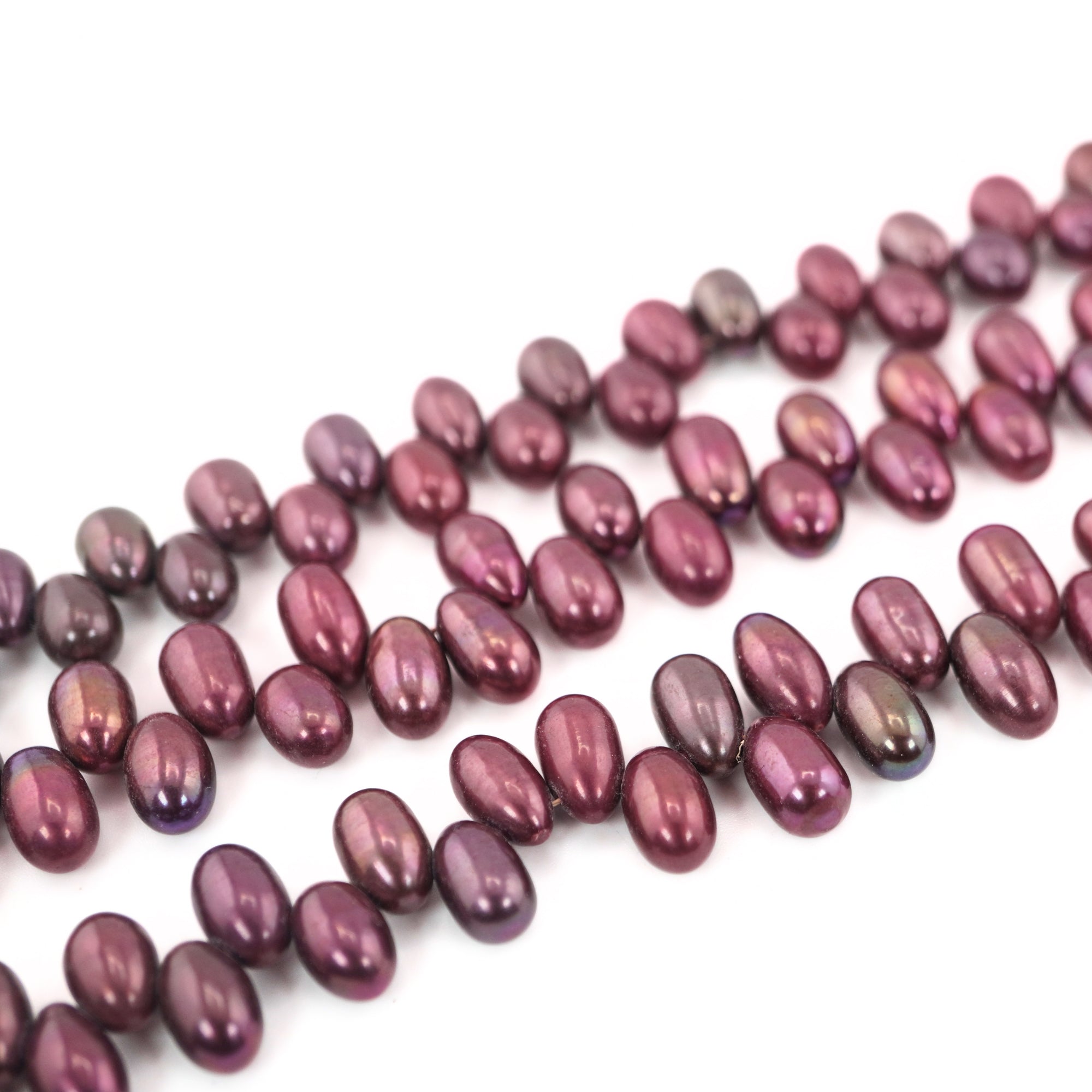 Oval Cherry Freshwater Beads