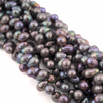 Oval peacock beads wholesale