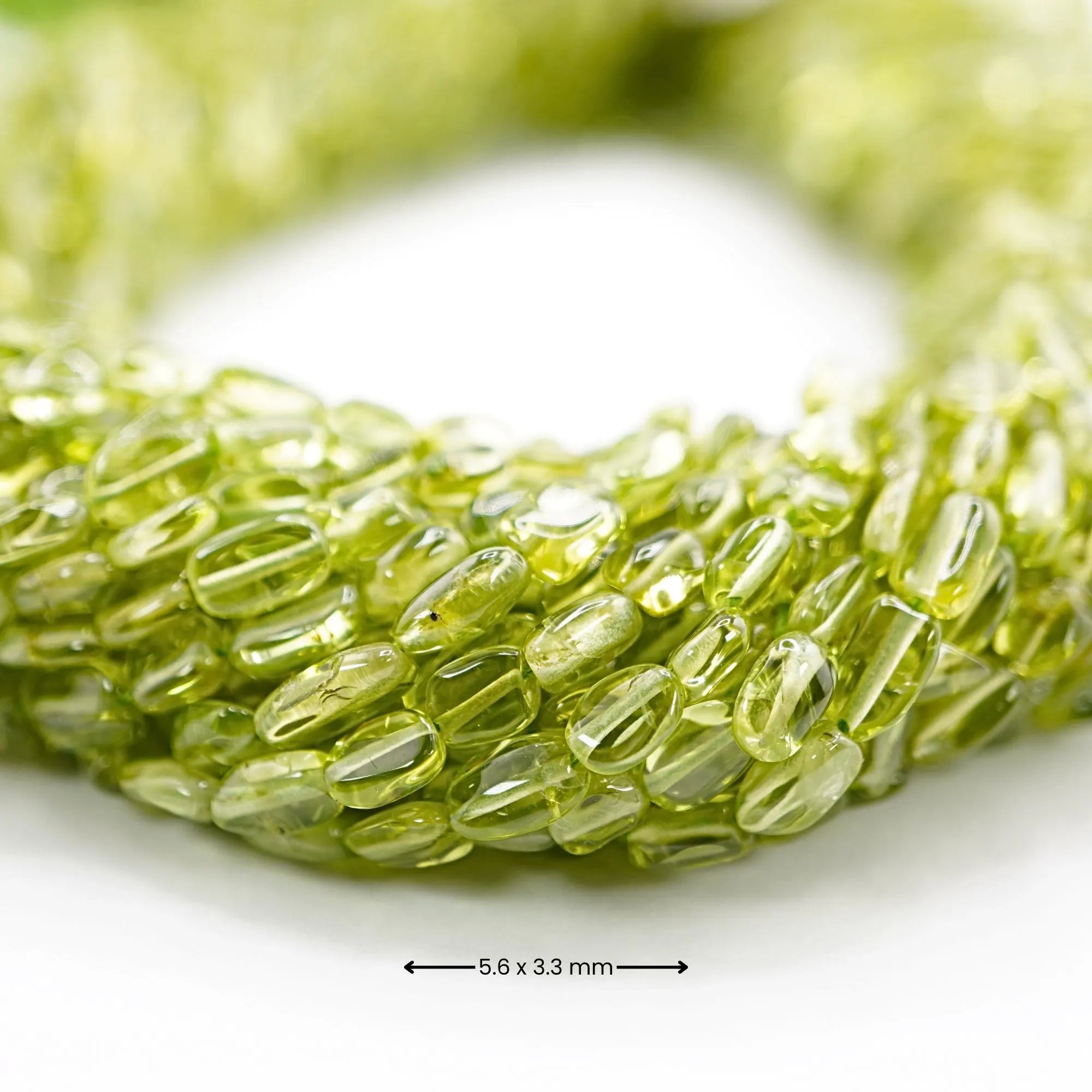 Parrot Peridot Smooth Oval Shape