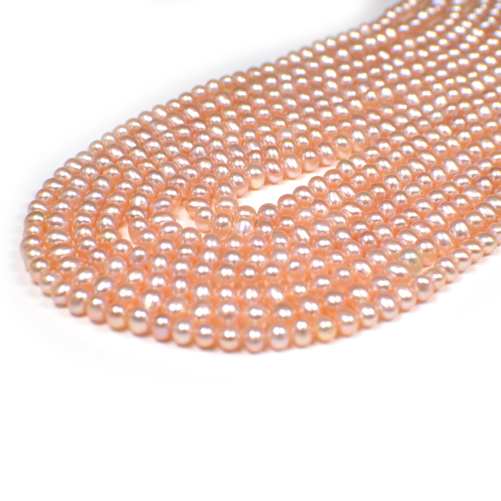 Peach Freshwater Pearl Strand