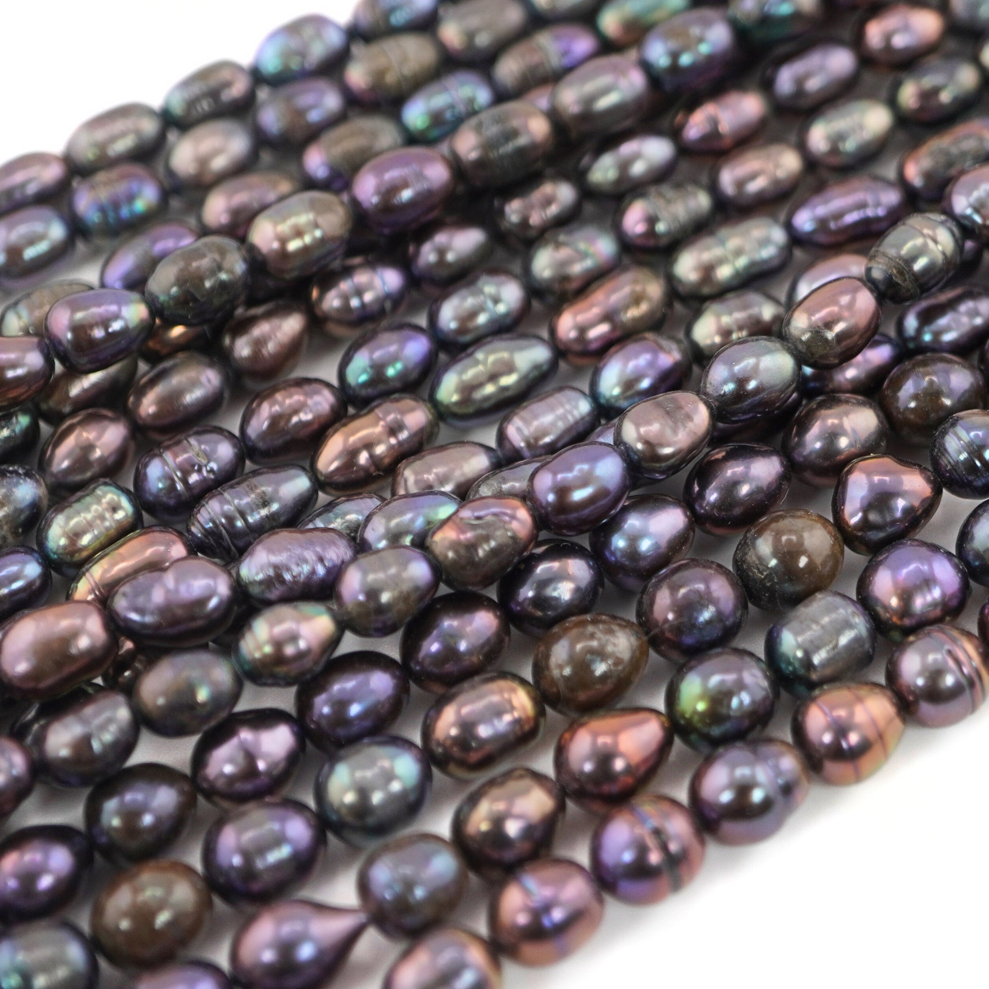 Peacock Color Freshwater Beads