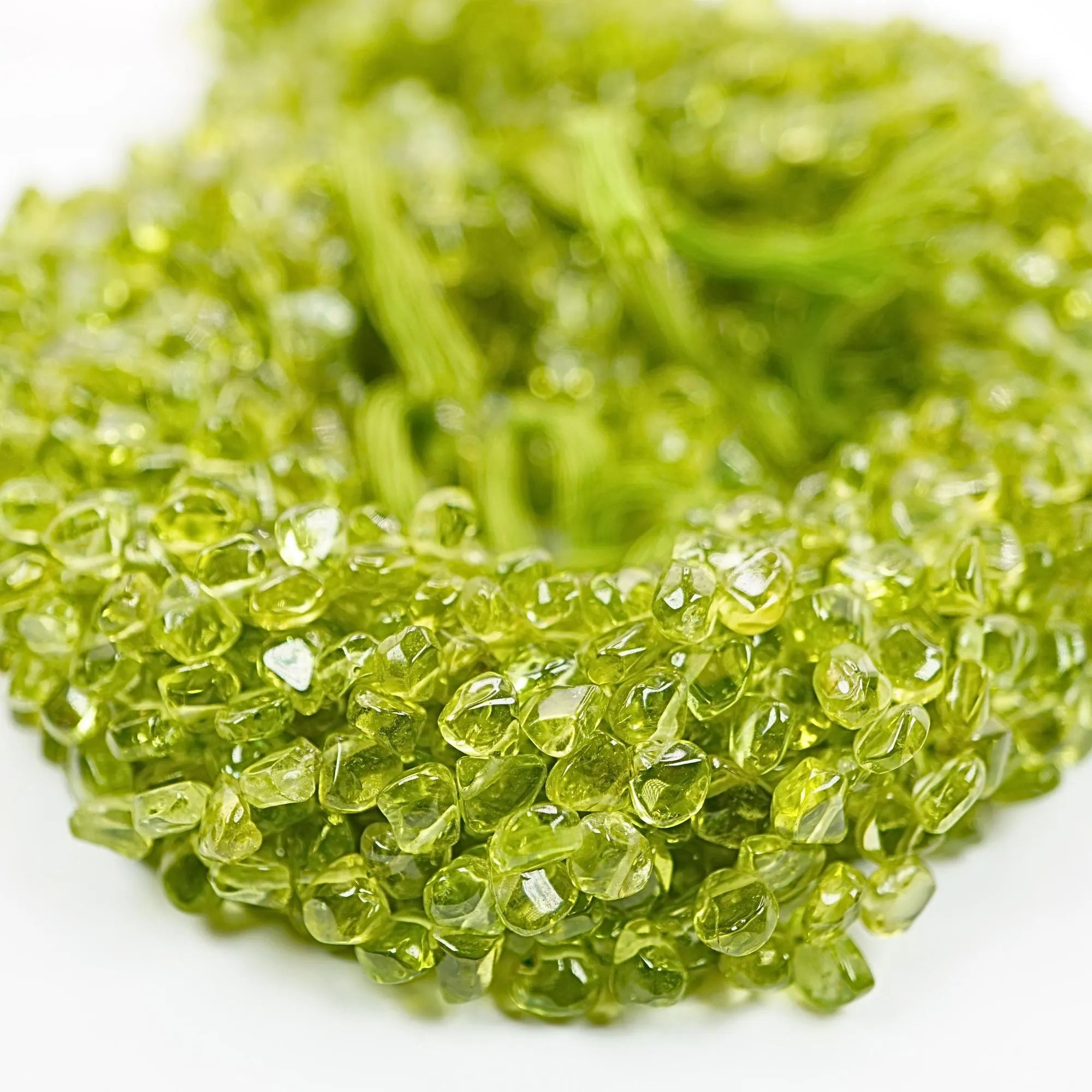 Peridot Smooth Heart Shape Gemstone Strand Beads