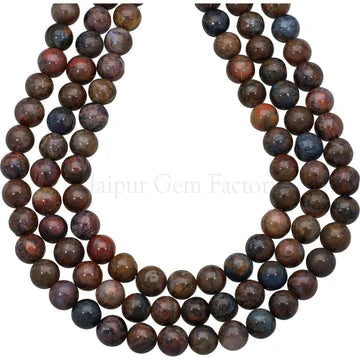 Pietersite Smooth Round Beads