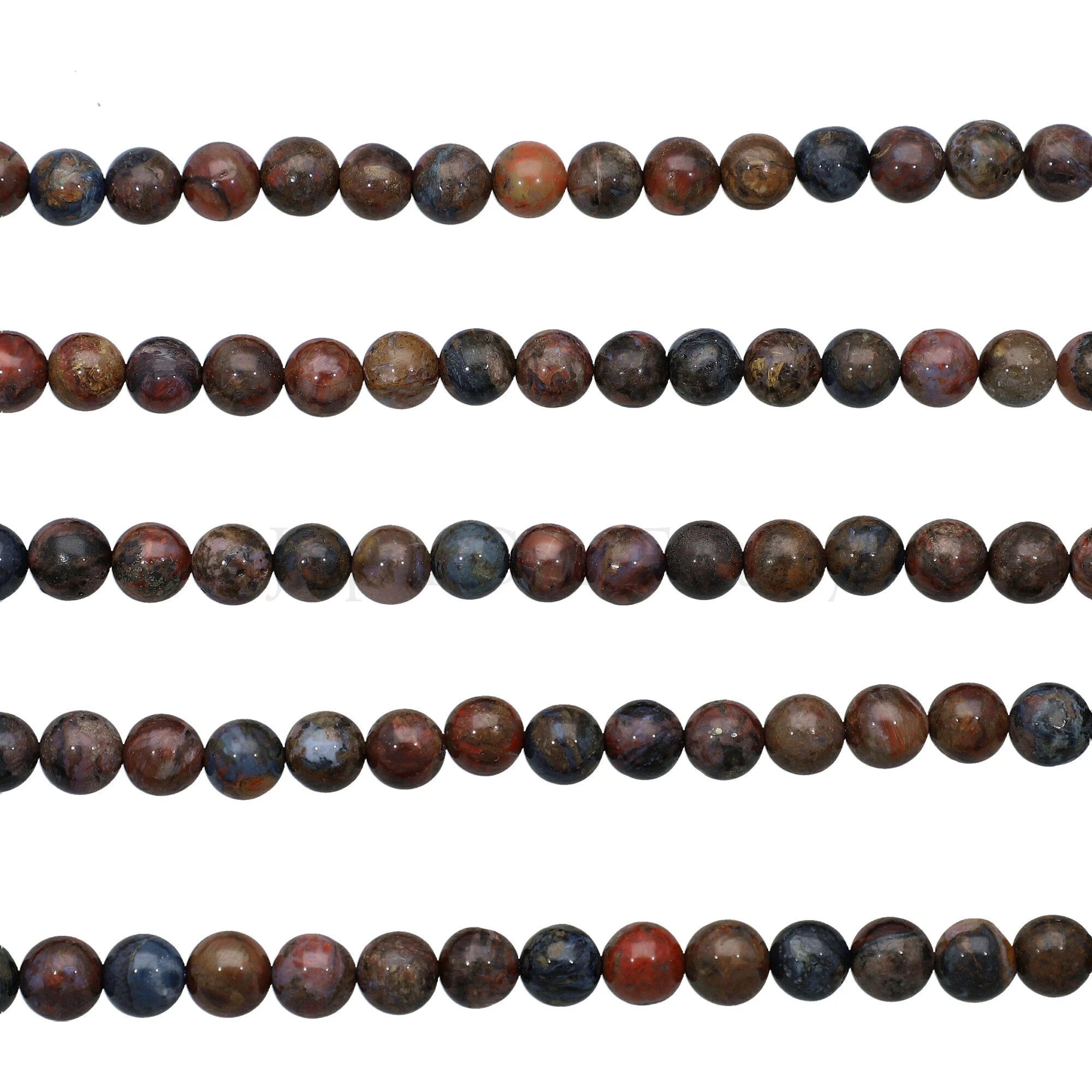 Pietersite Smooth Round Beads