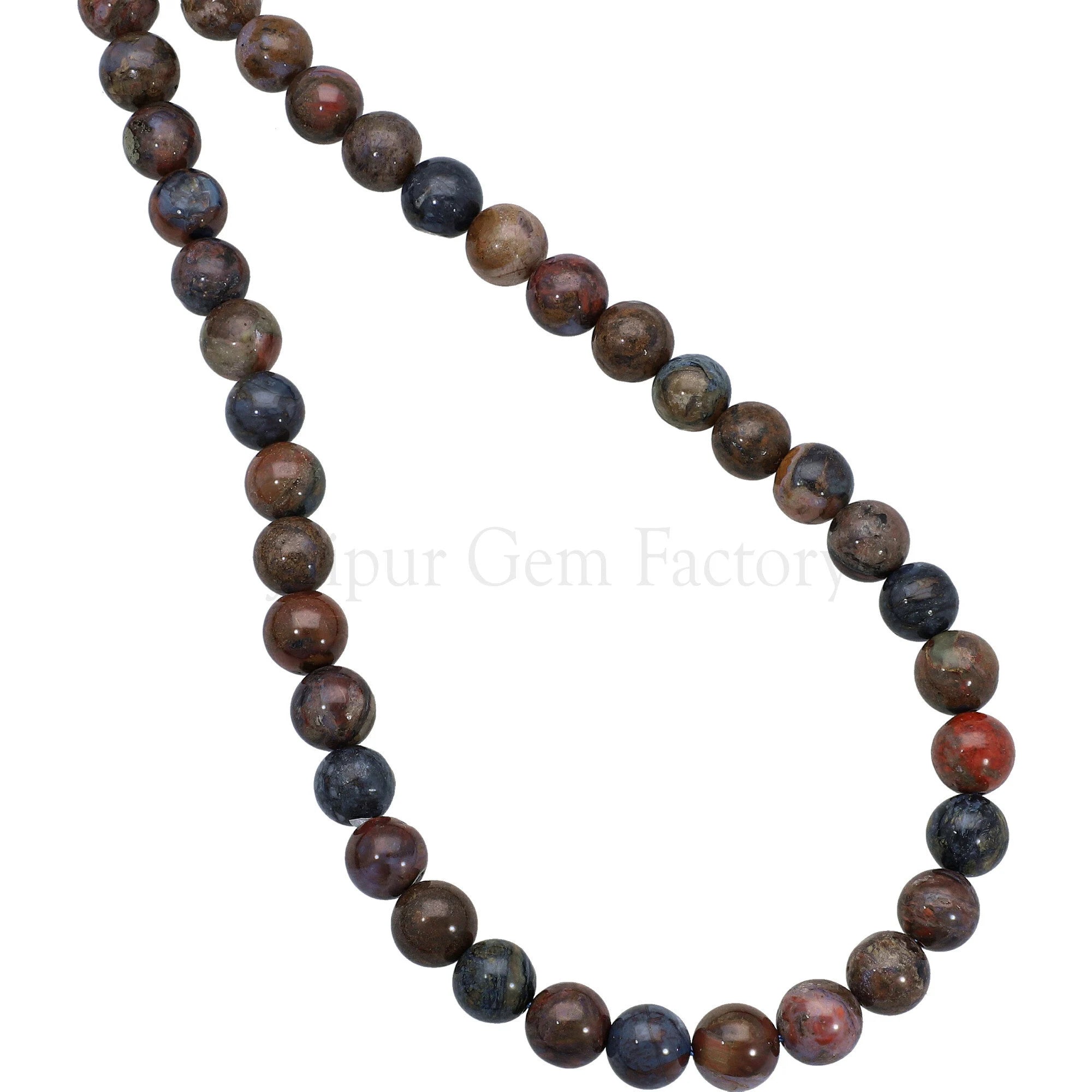 Pietersite Smooth Round Beads