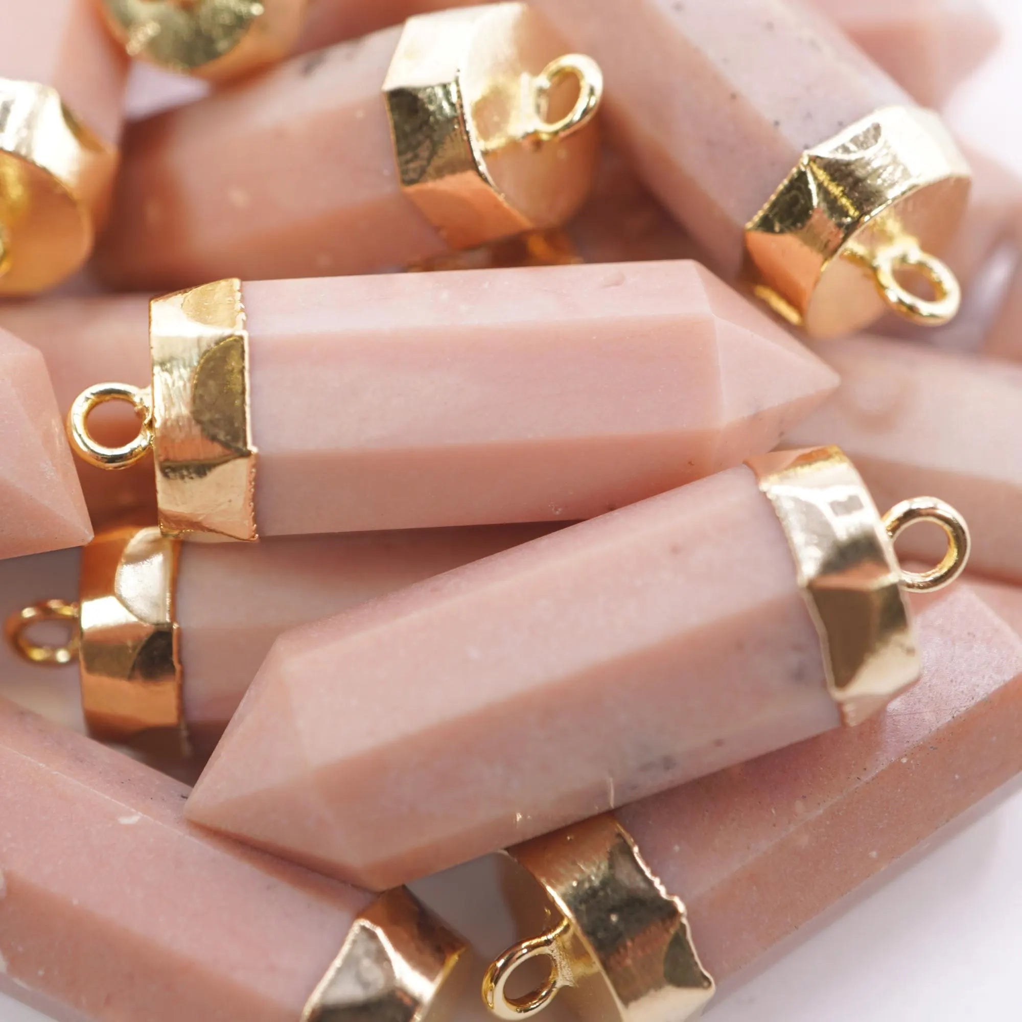 Pink Opal Pendant Charm