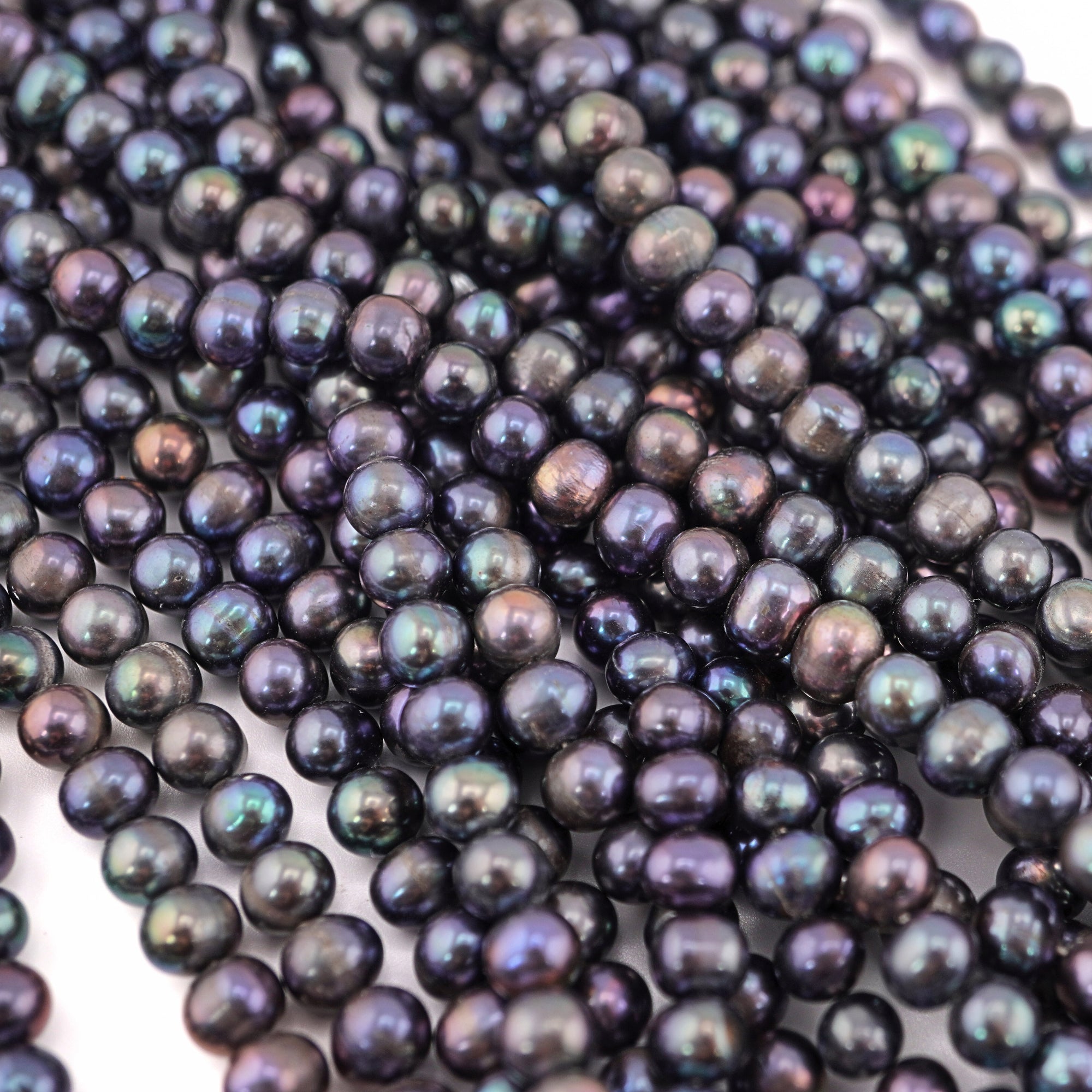 Potato Shape Freshwater Pearls Close-up