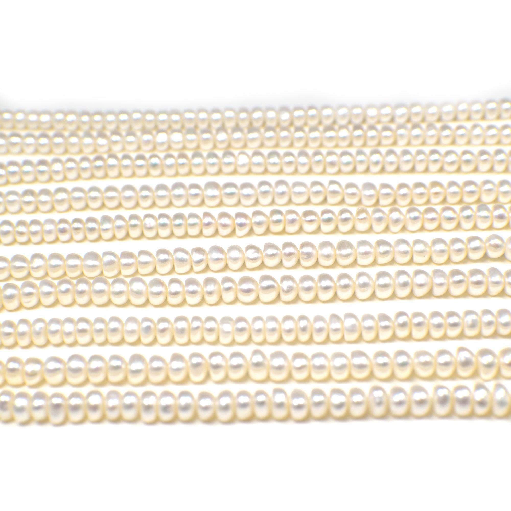 Precious Stone Beads White Pearls