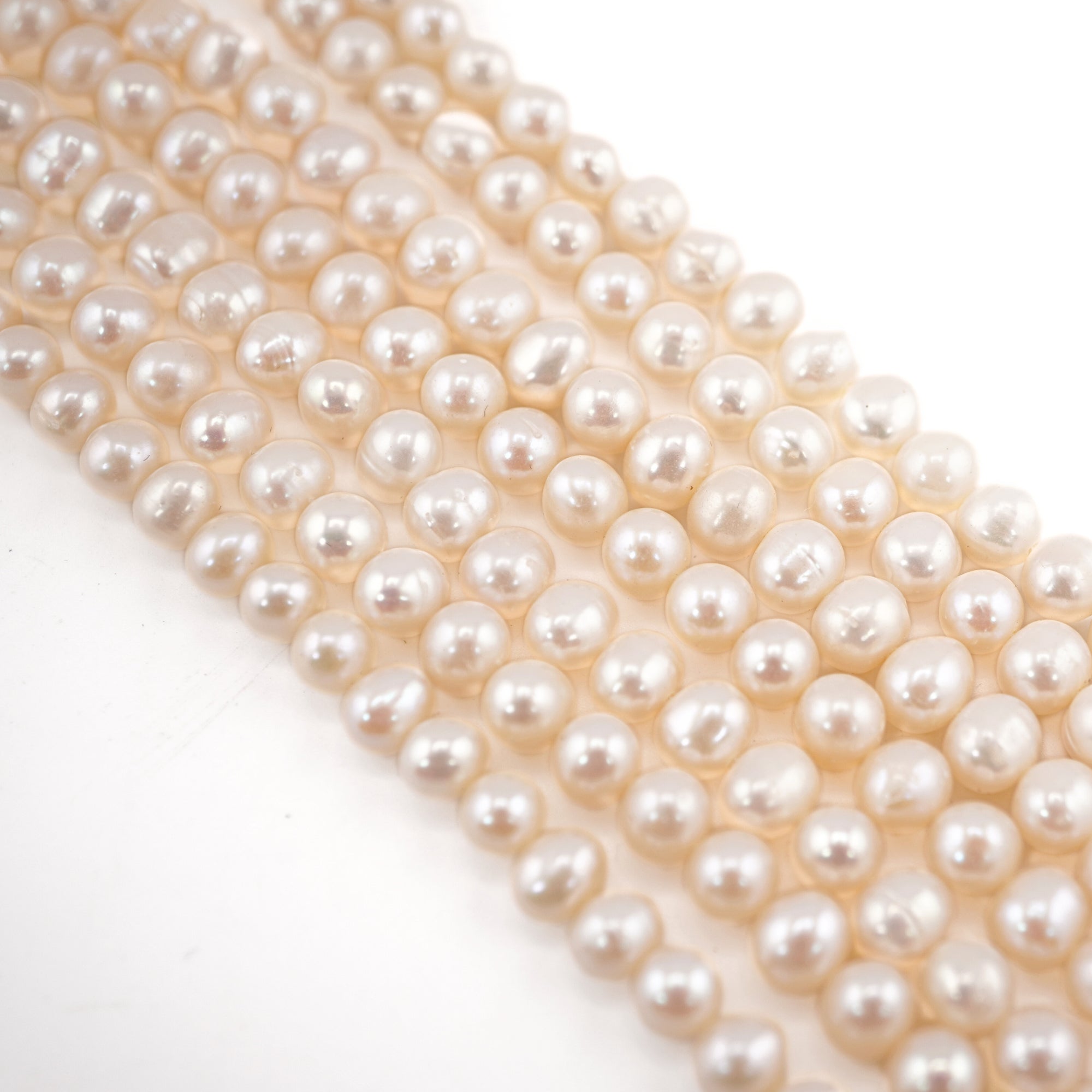 Premium Freshwater White Pearls Beads Wholesale