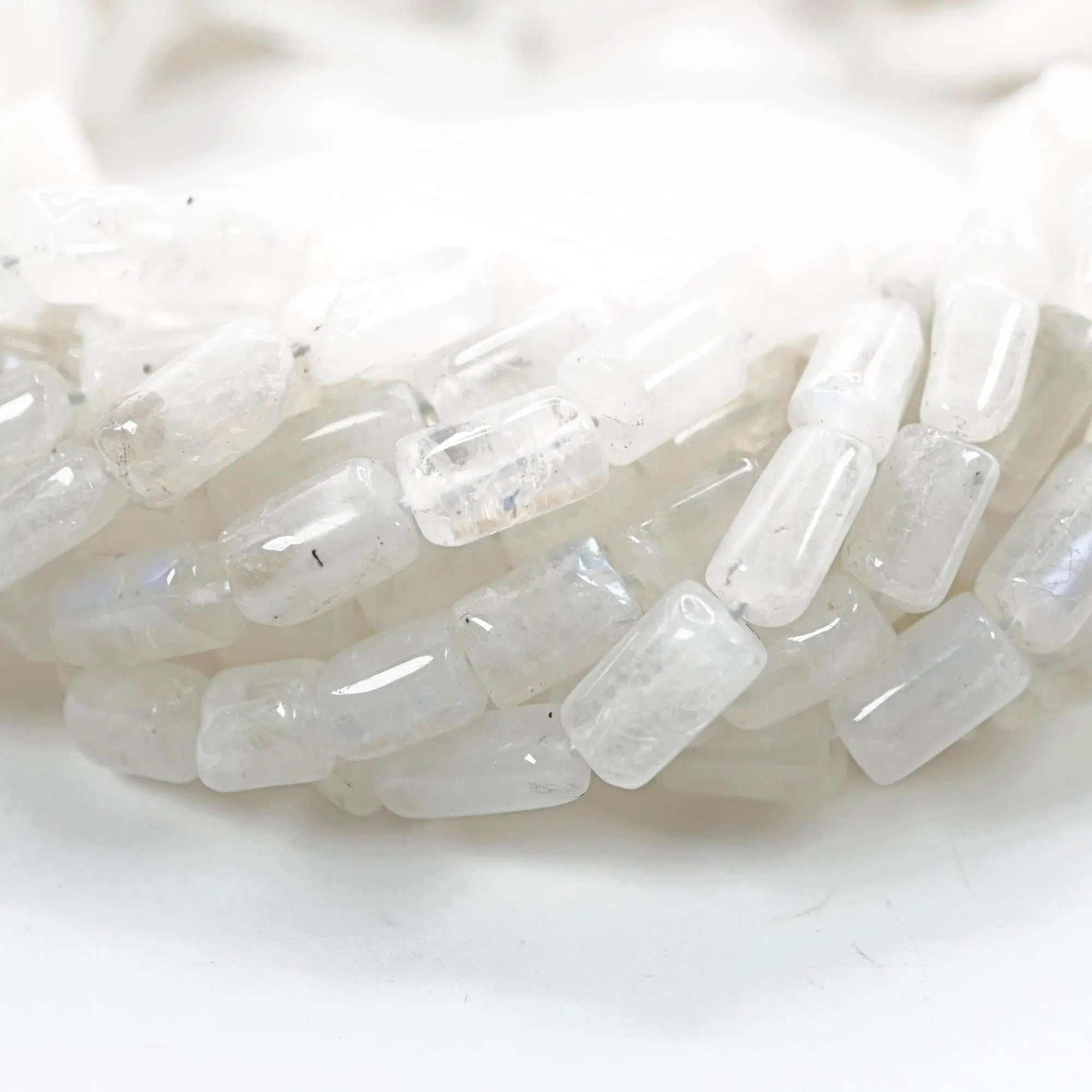 Rainbow moonstone natural gemstone beads