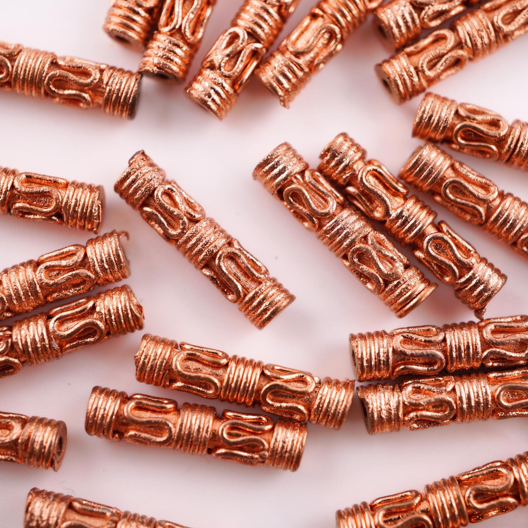 Real Copper Tube Beads