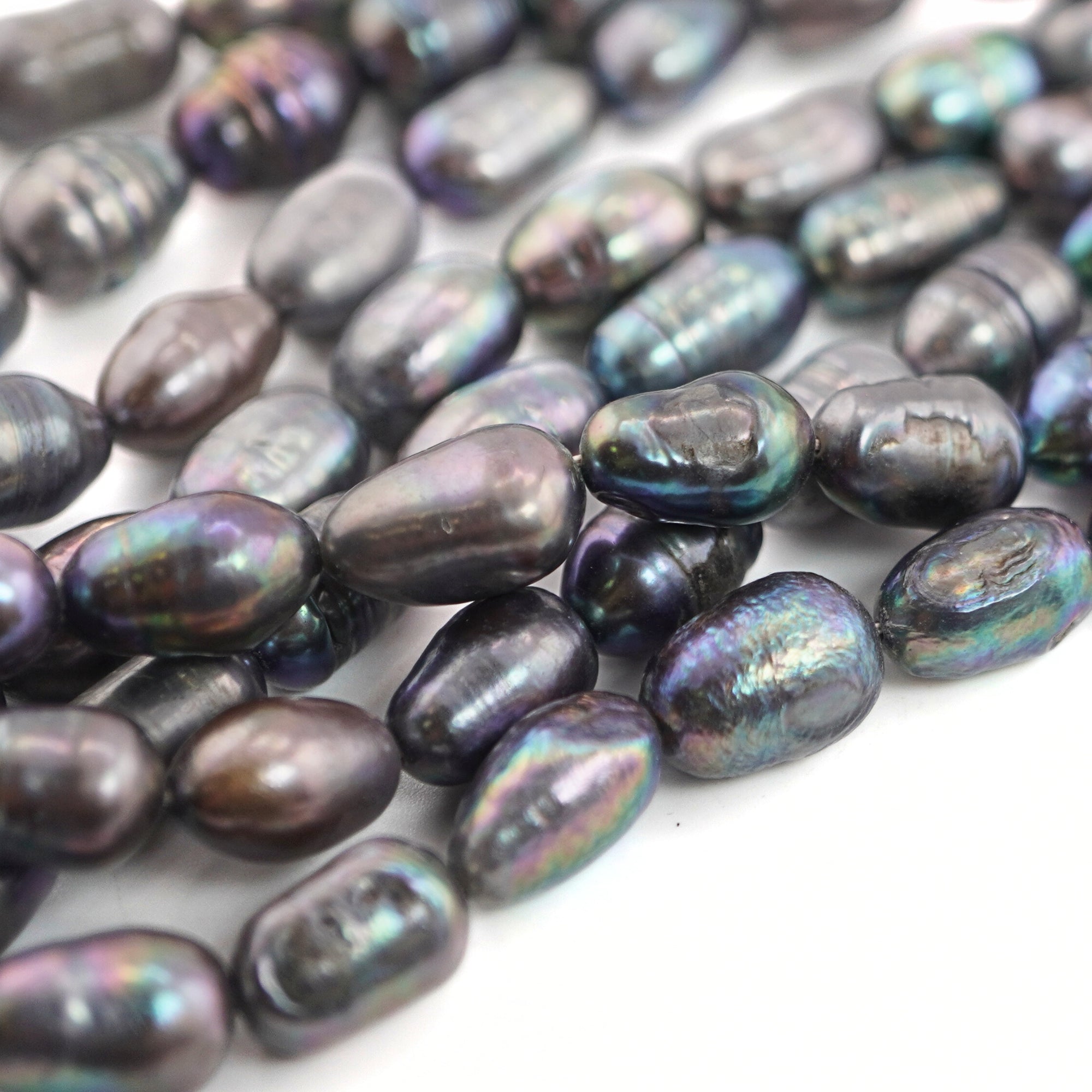 Real Peacock Beads and Pearls for Crafts