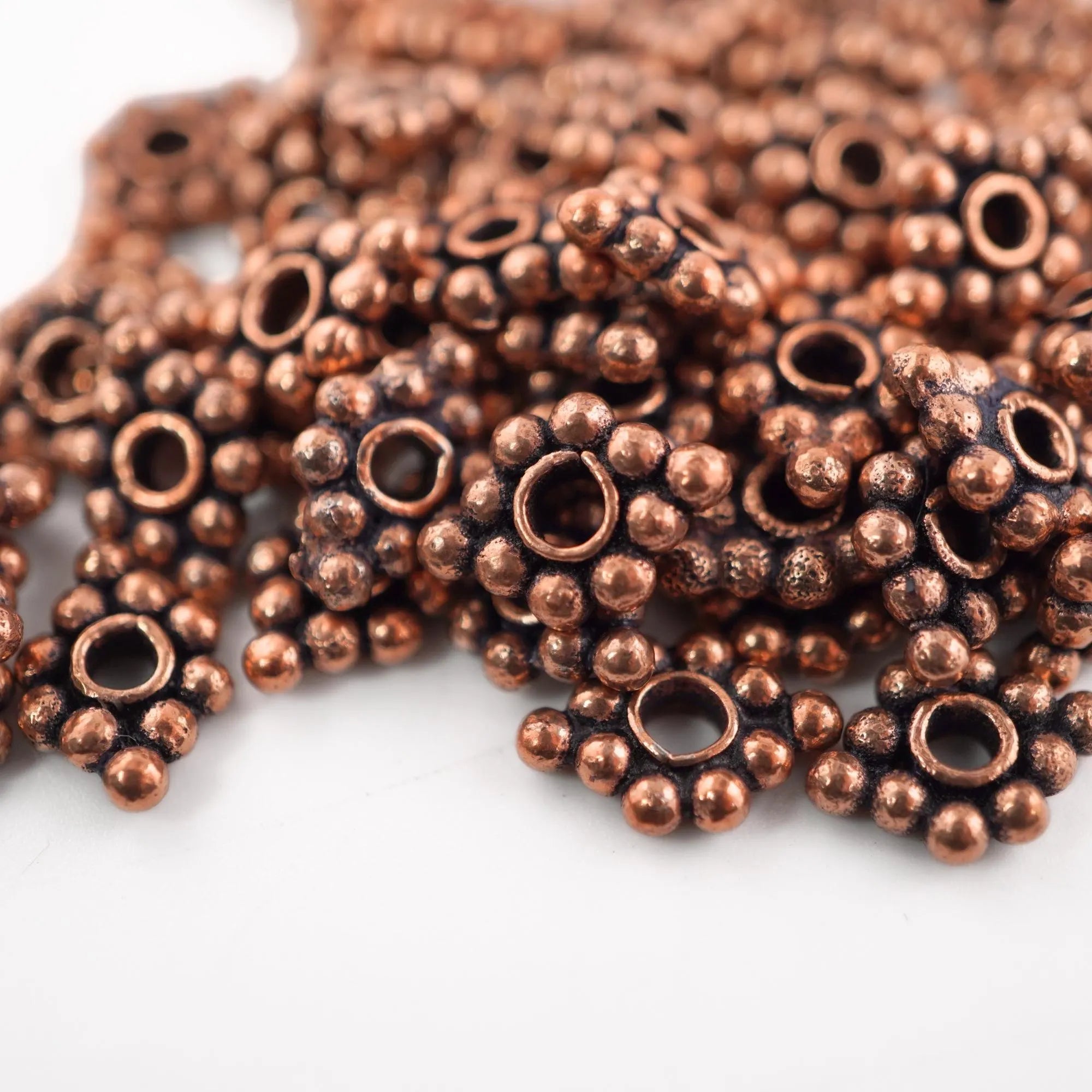 Real copper metal beads for DIY crafts