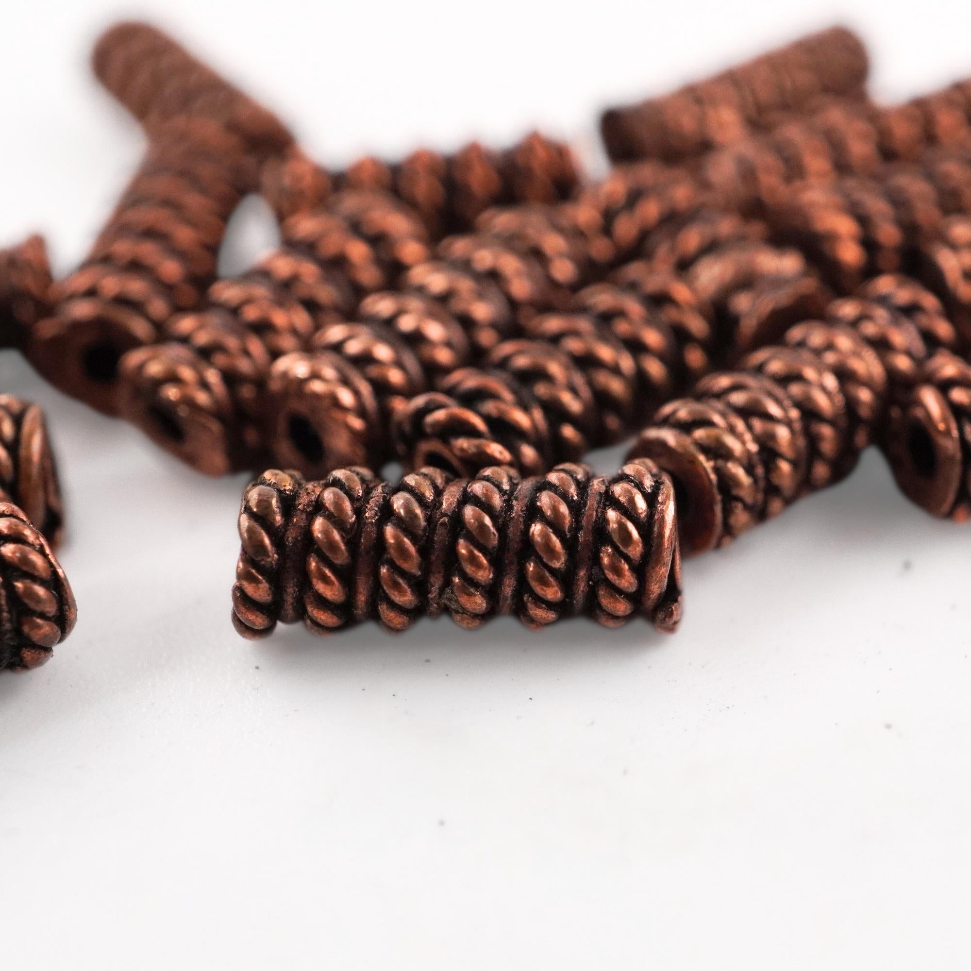 Real metal tube beads for handmade jewelry