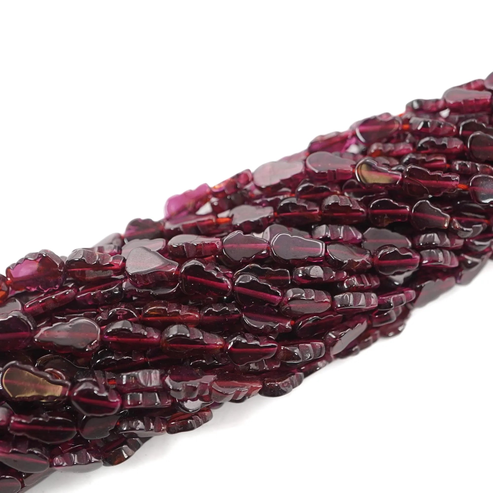 Red Garnet Smooth Pear Shape Gemstone Strand Beads
