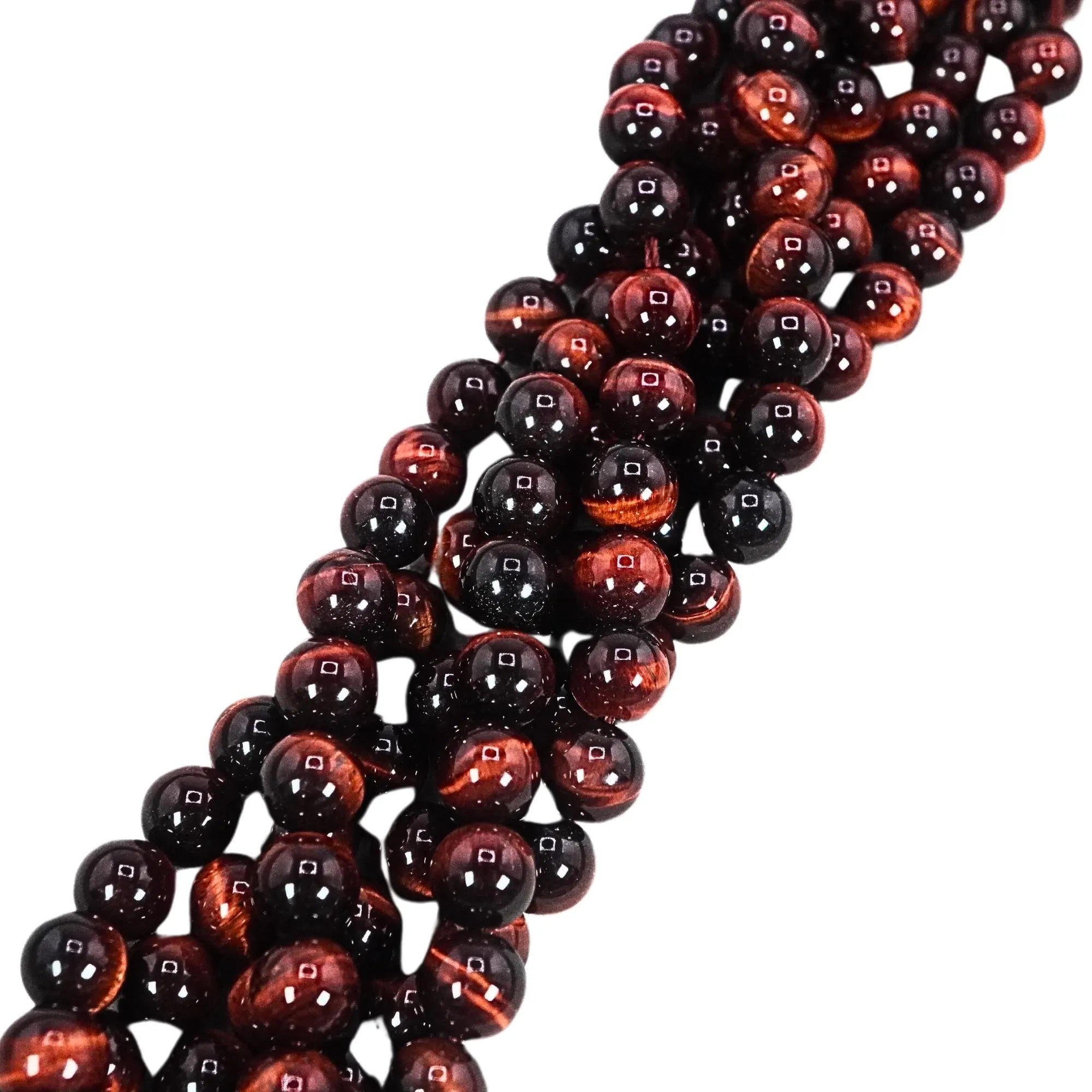 Red Tiger Eye Gemstone Beads