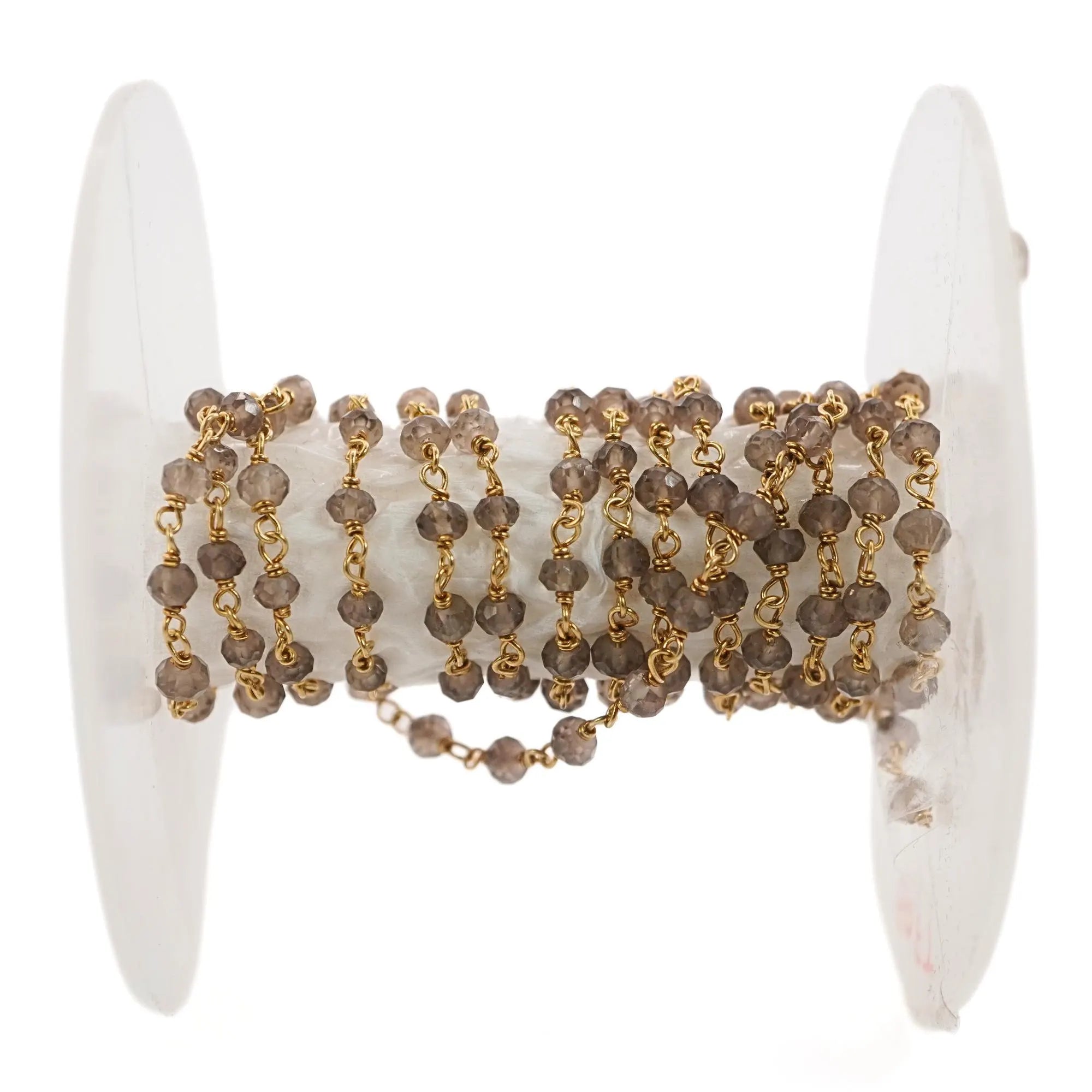 Rondelle beads chain gold plated