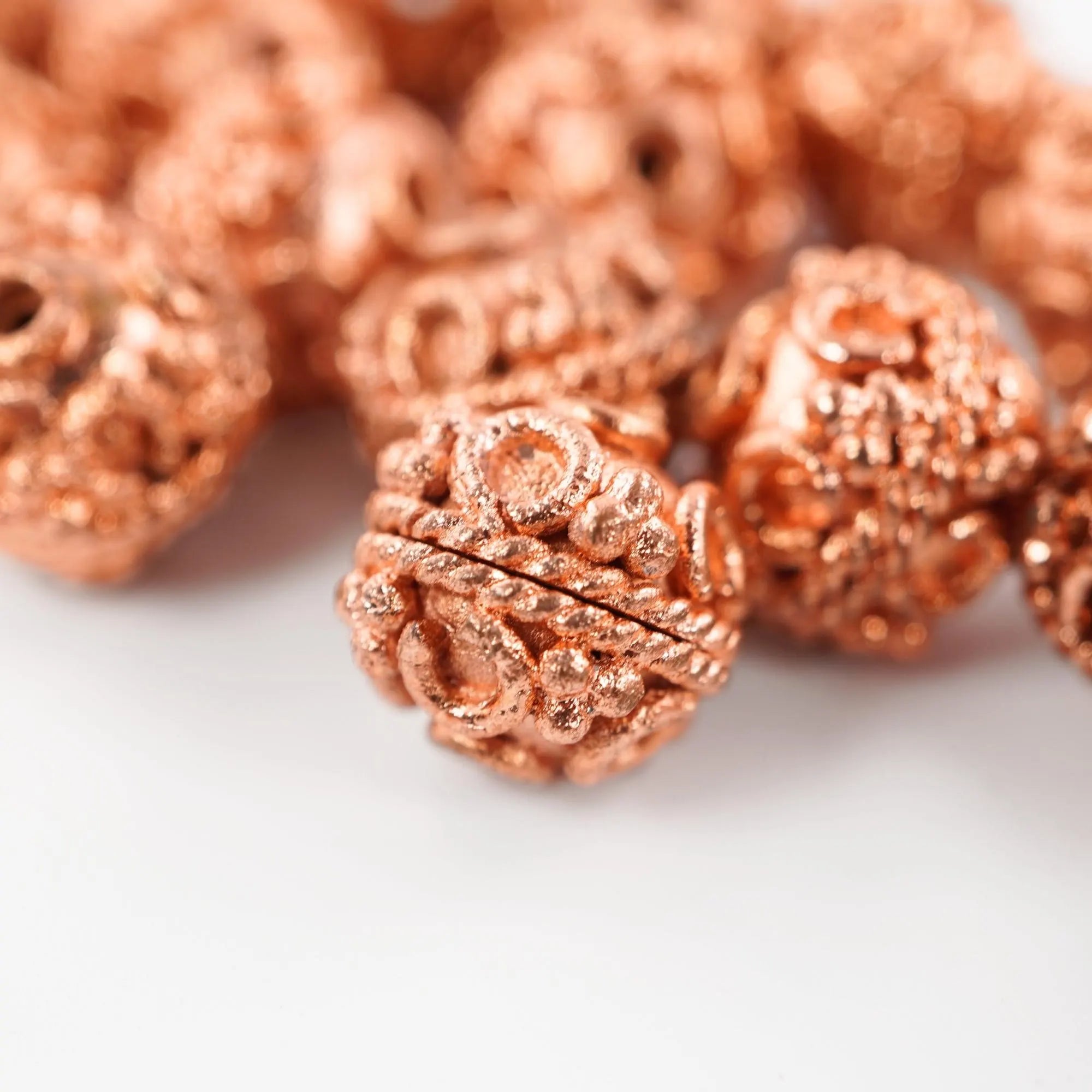 Round Copper Beads for Jewelry