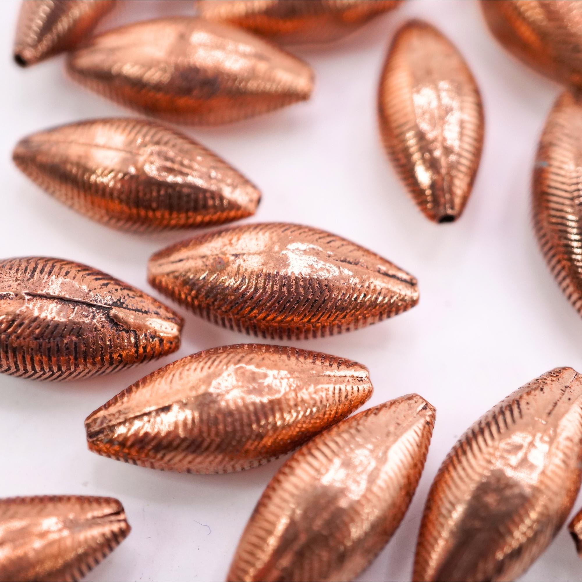 Rustic Boho Copper Beads for Jewelry