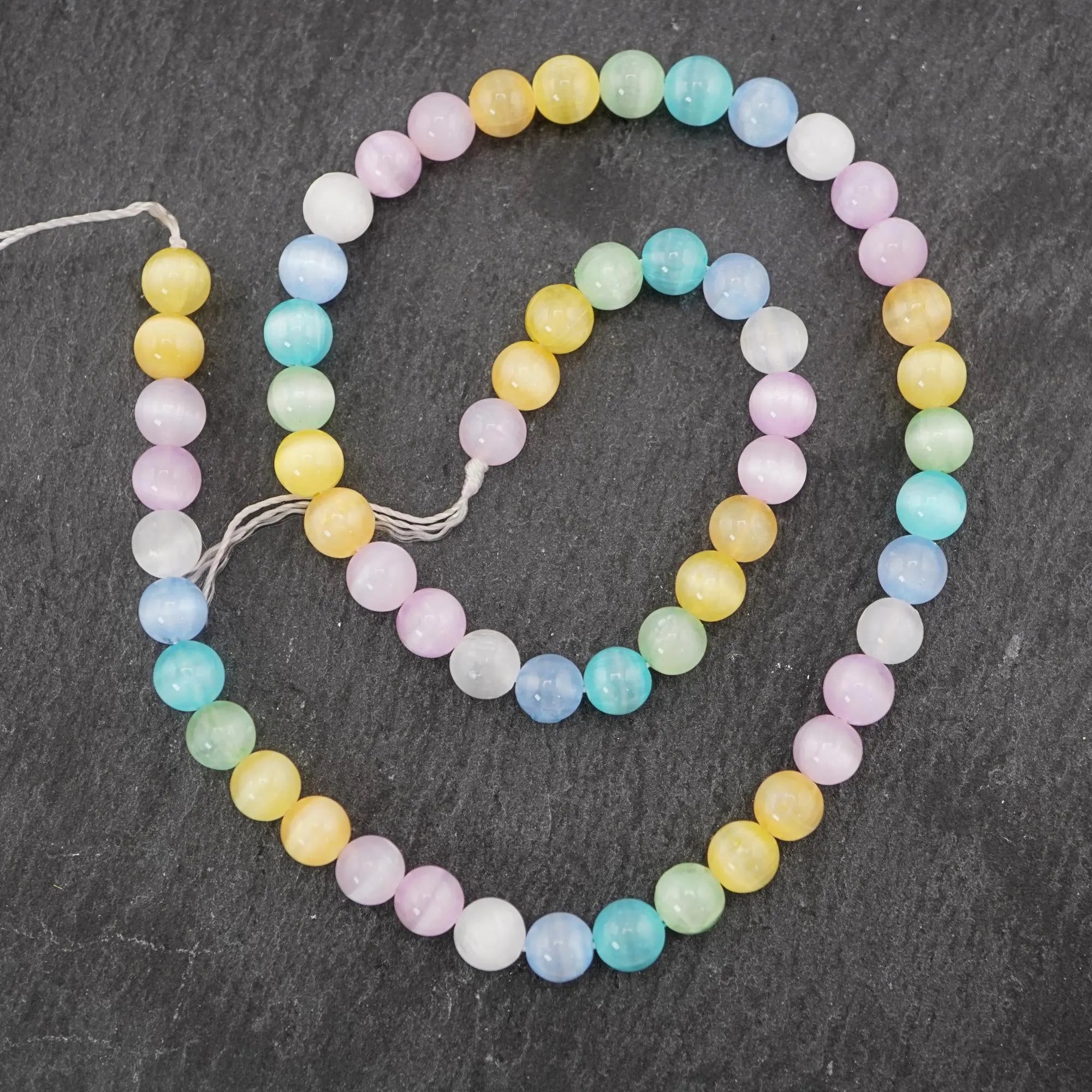 Selenite Gemstone Beads