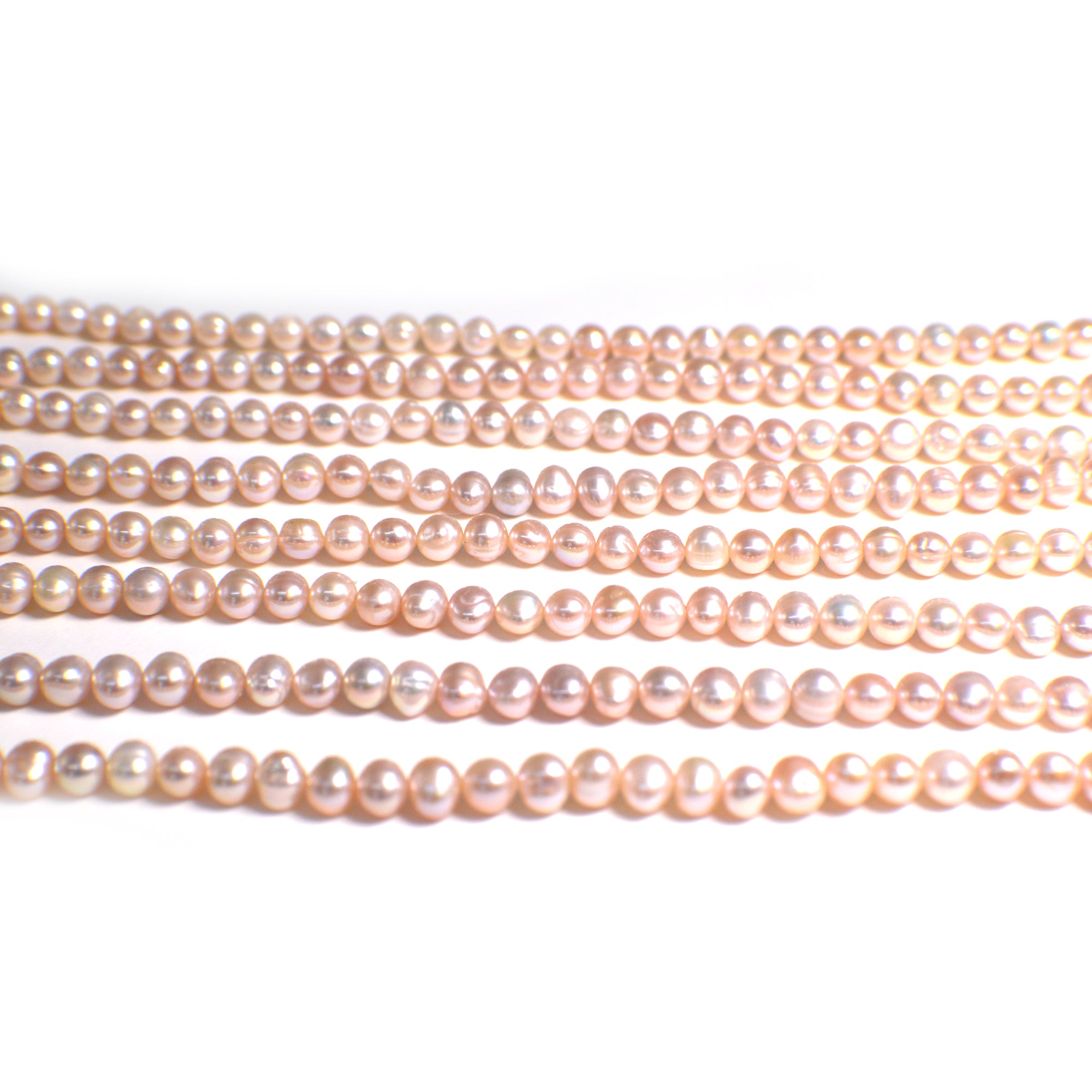 Soft pink pearl beads for jewelry making