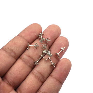 Stardust Sterling Silver Earring Posts – Coin Disc