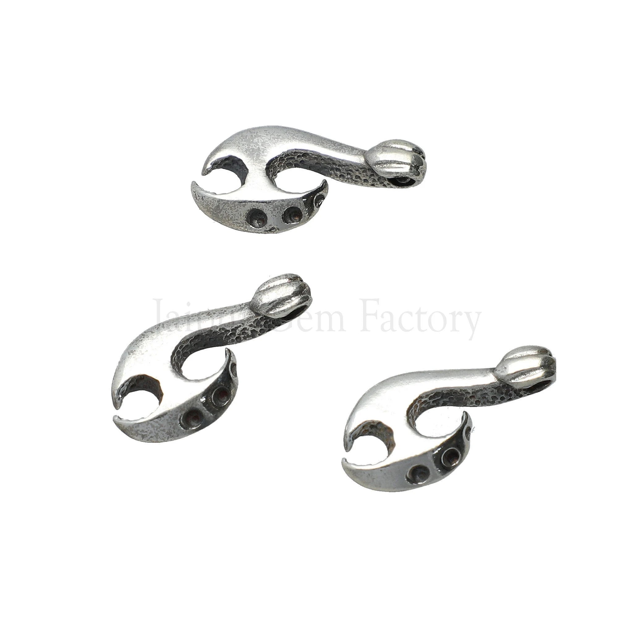 Sterling Silver Tribal Maori  Fish Hook  Pendant