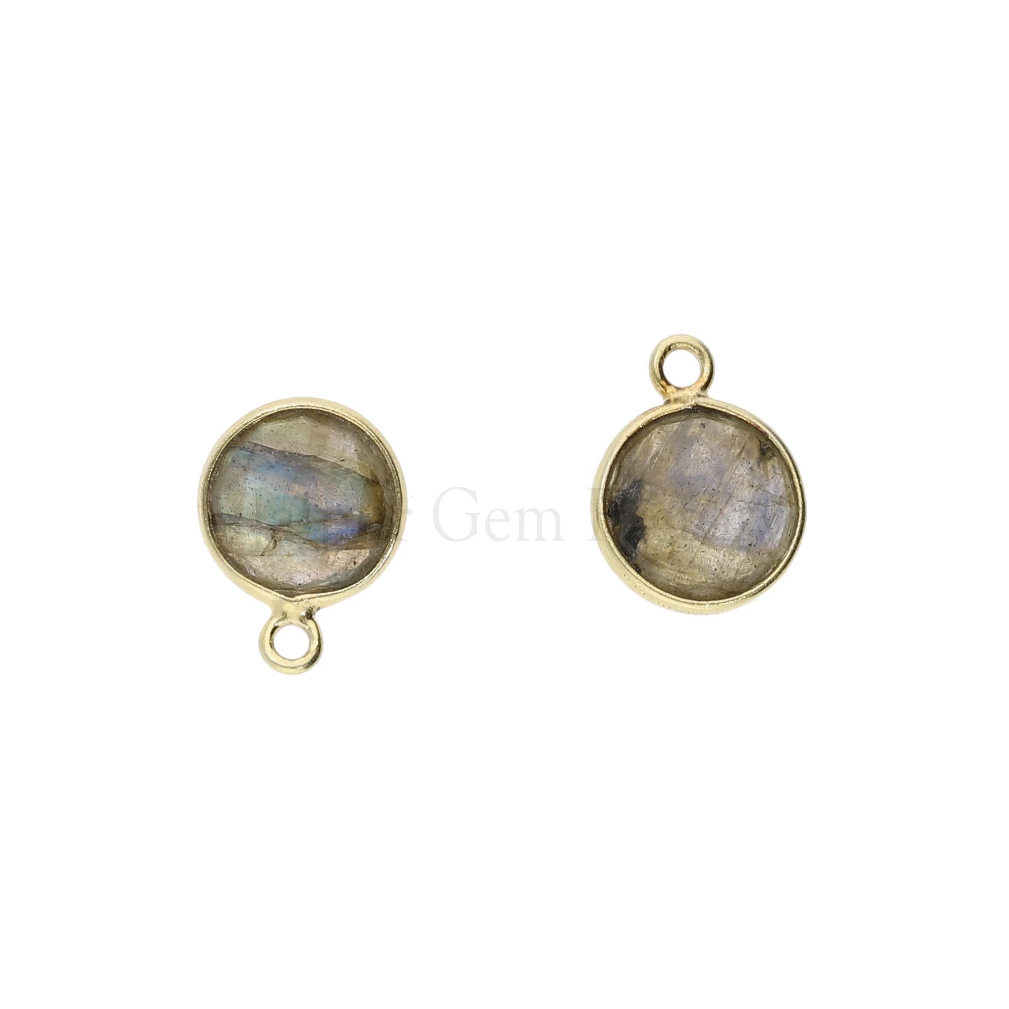Sterling silver gold-plated labradorite pendant