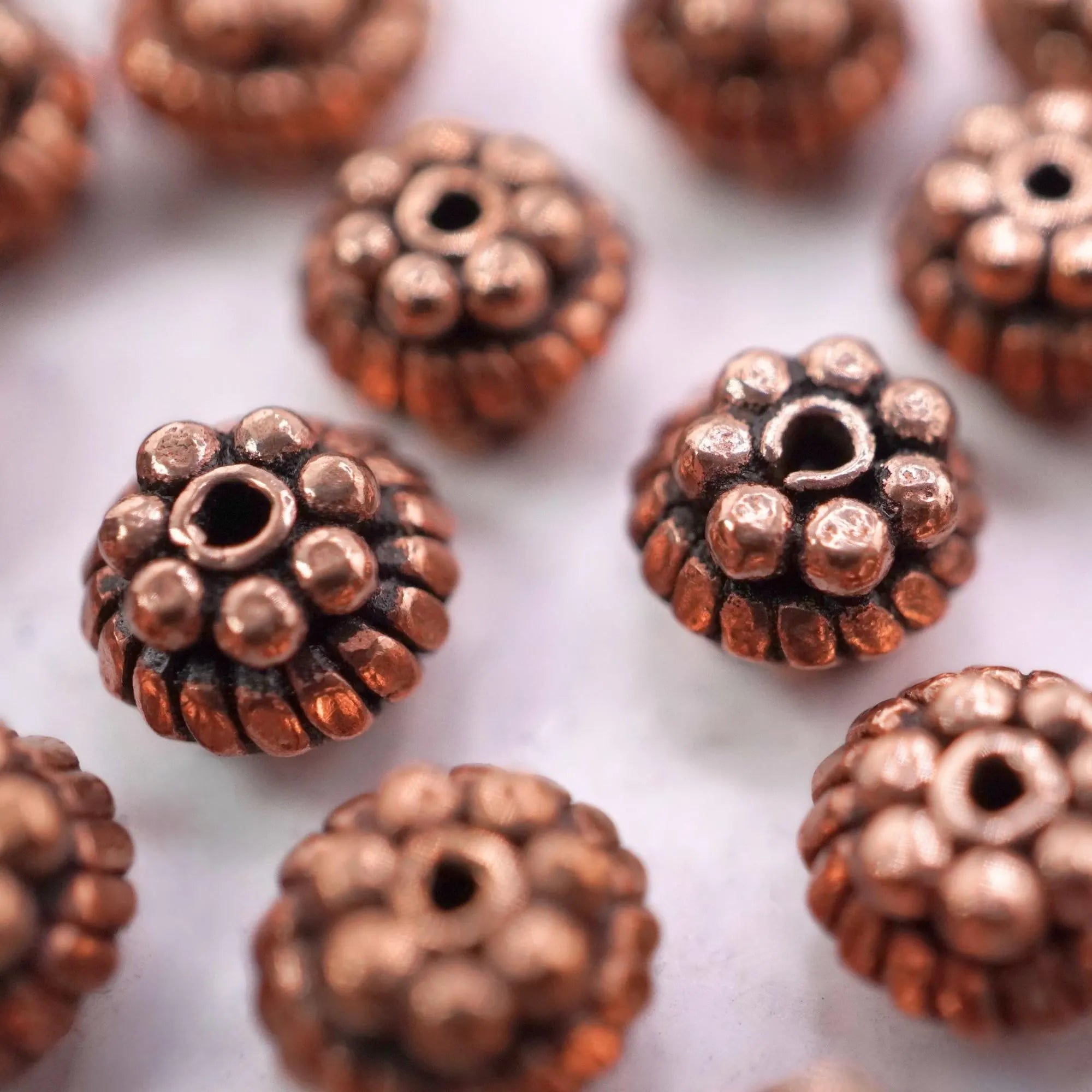 TierraCast antique copper beads set