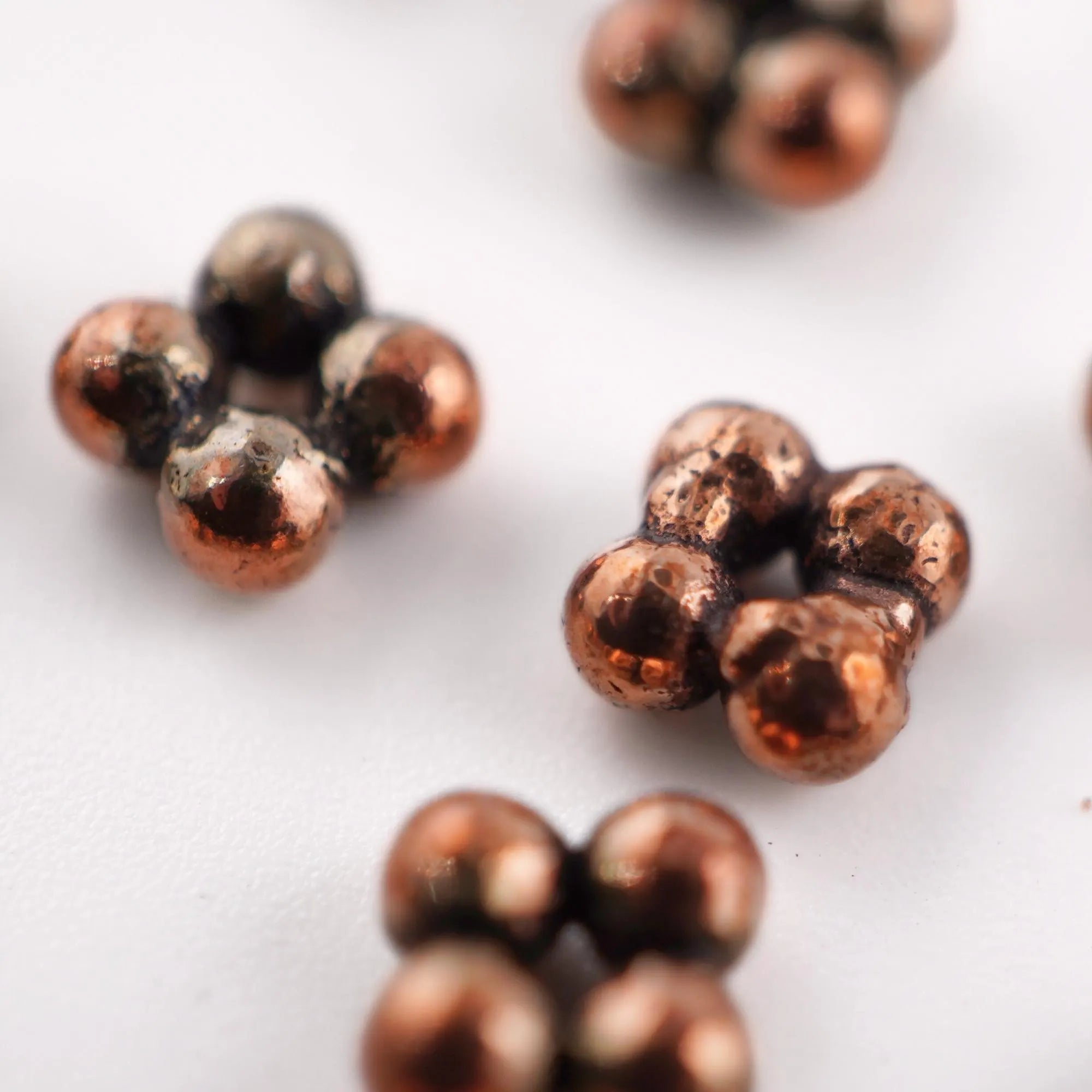 TierraCast copper spacer beads set