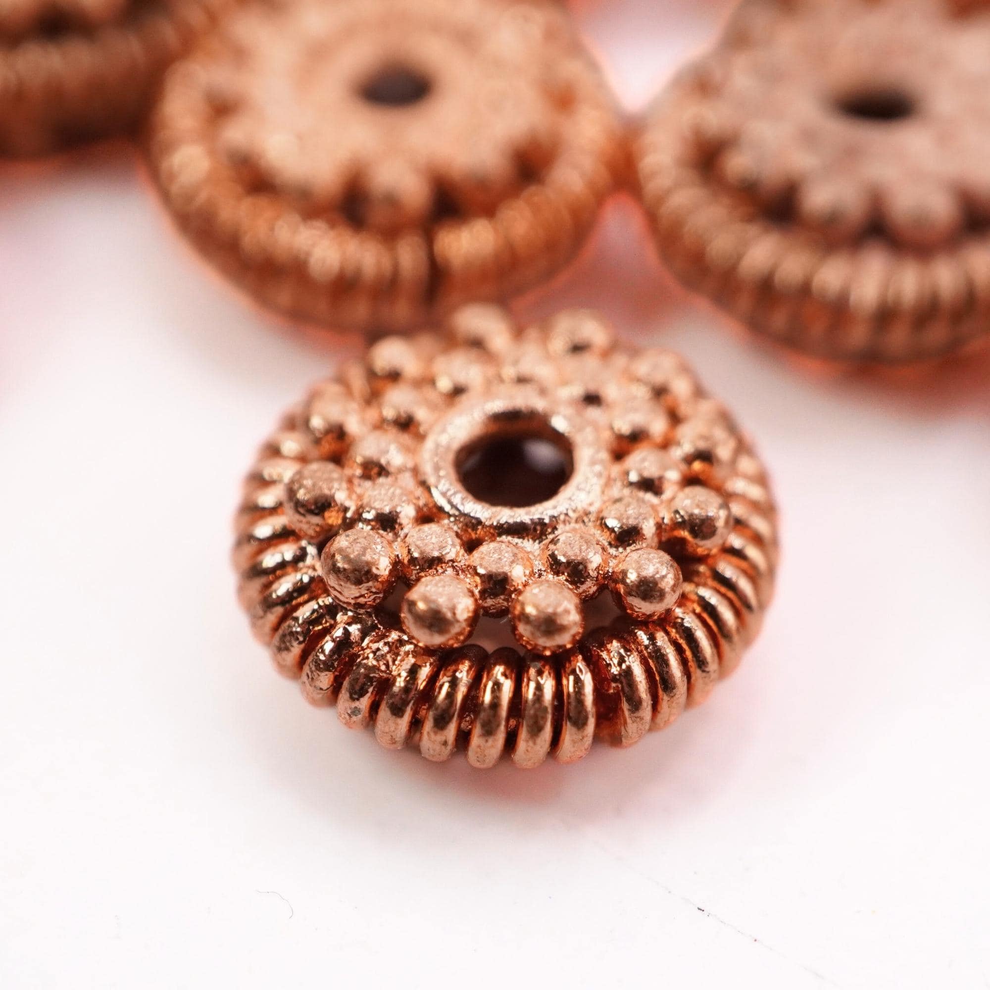 TierraCast flower boho beads