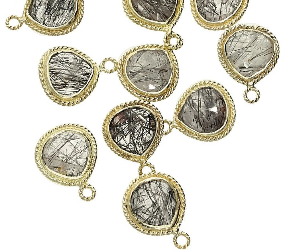 Tourmaline Quartz Heart Shape