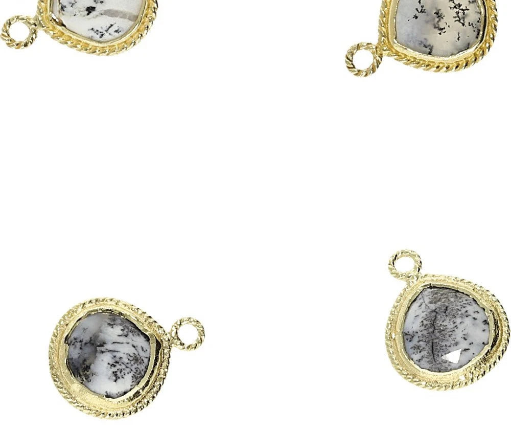Unique dendrite opal gemstone jewelry finding