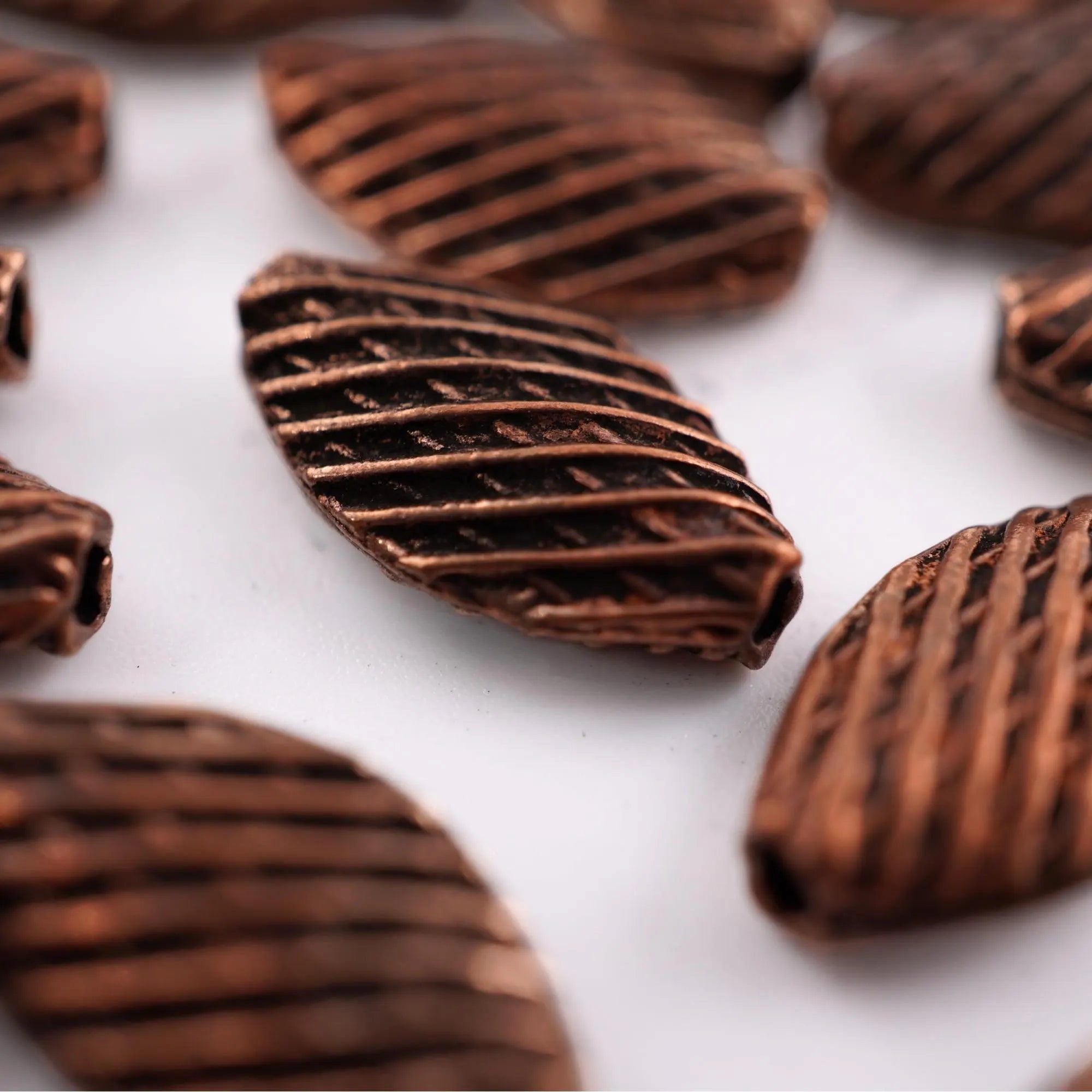 Vintage Necklace Copper Beads