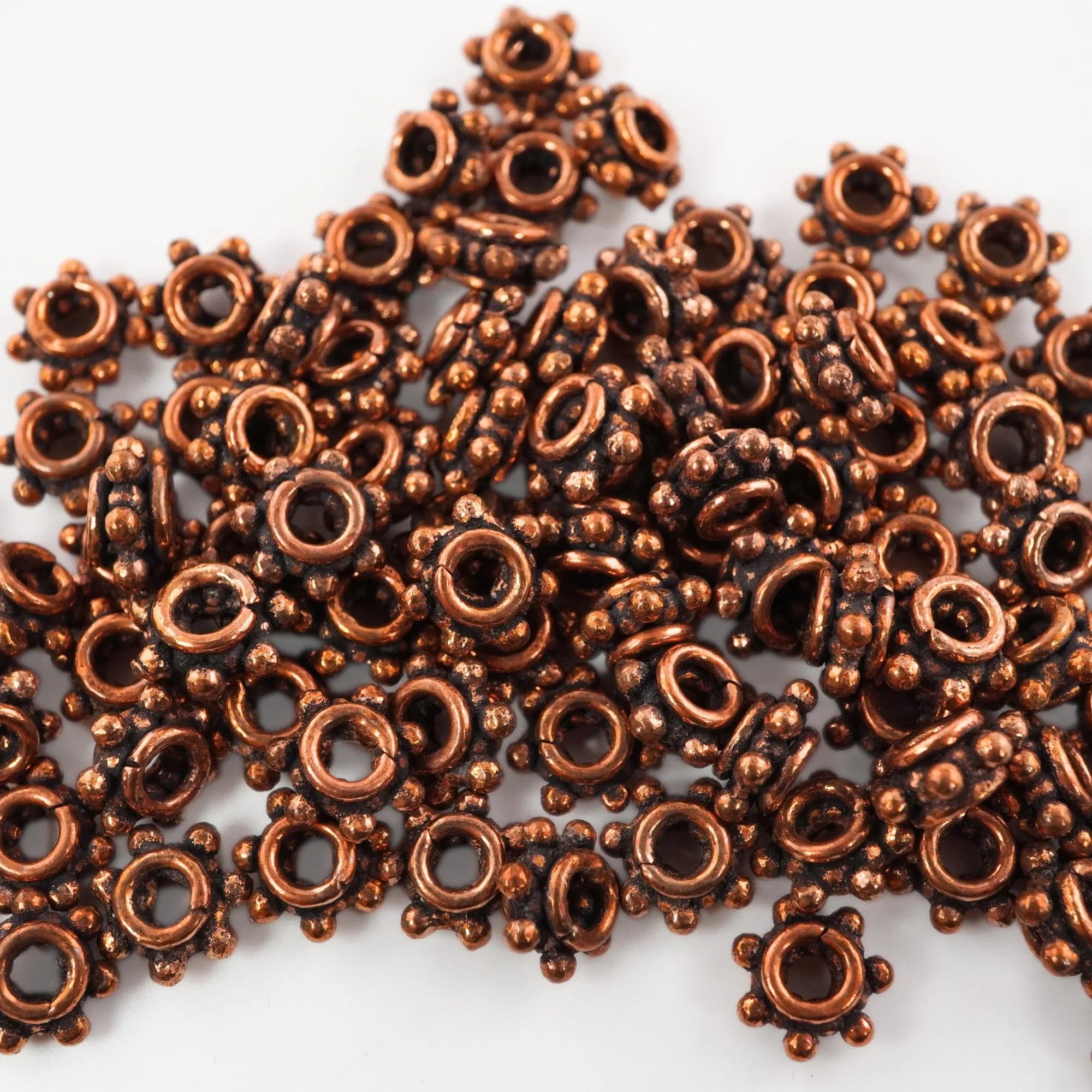 Antique Vintage boho copper beads