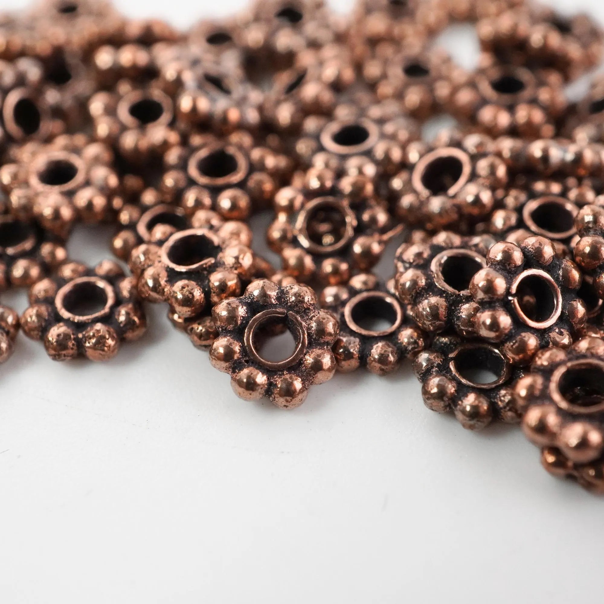 Vintage style metal spacer beads