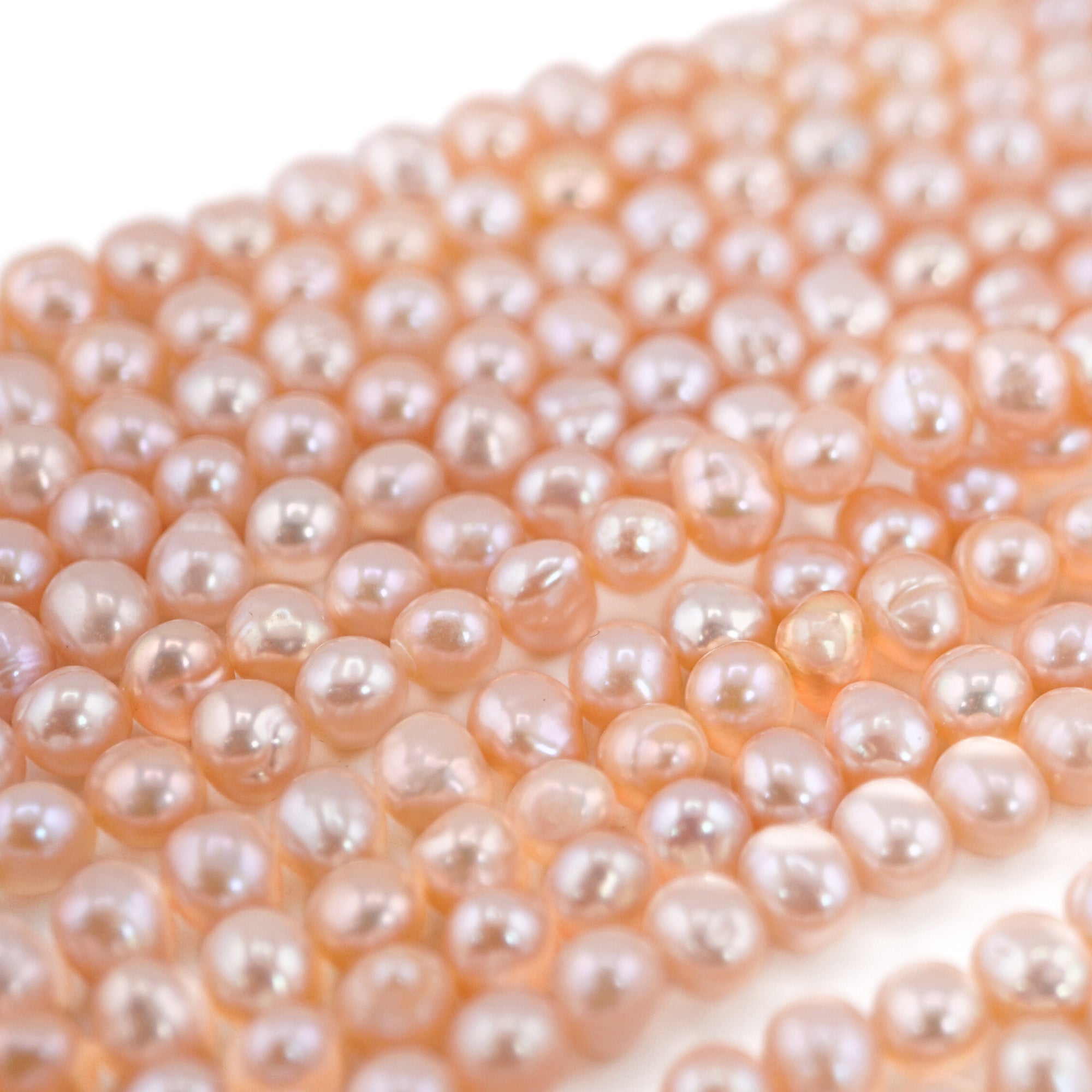 Wholesale Freshwater Peach Potato Pearls