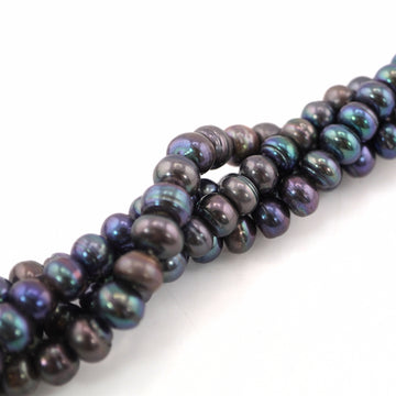 Wholesale Peacock Color Freshwater Button Pearls