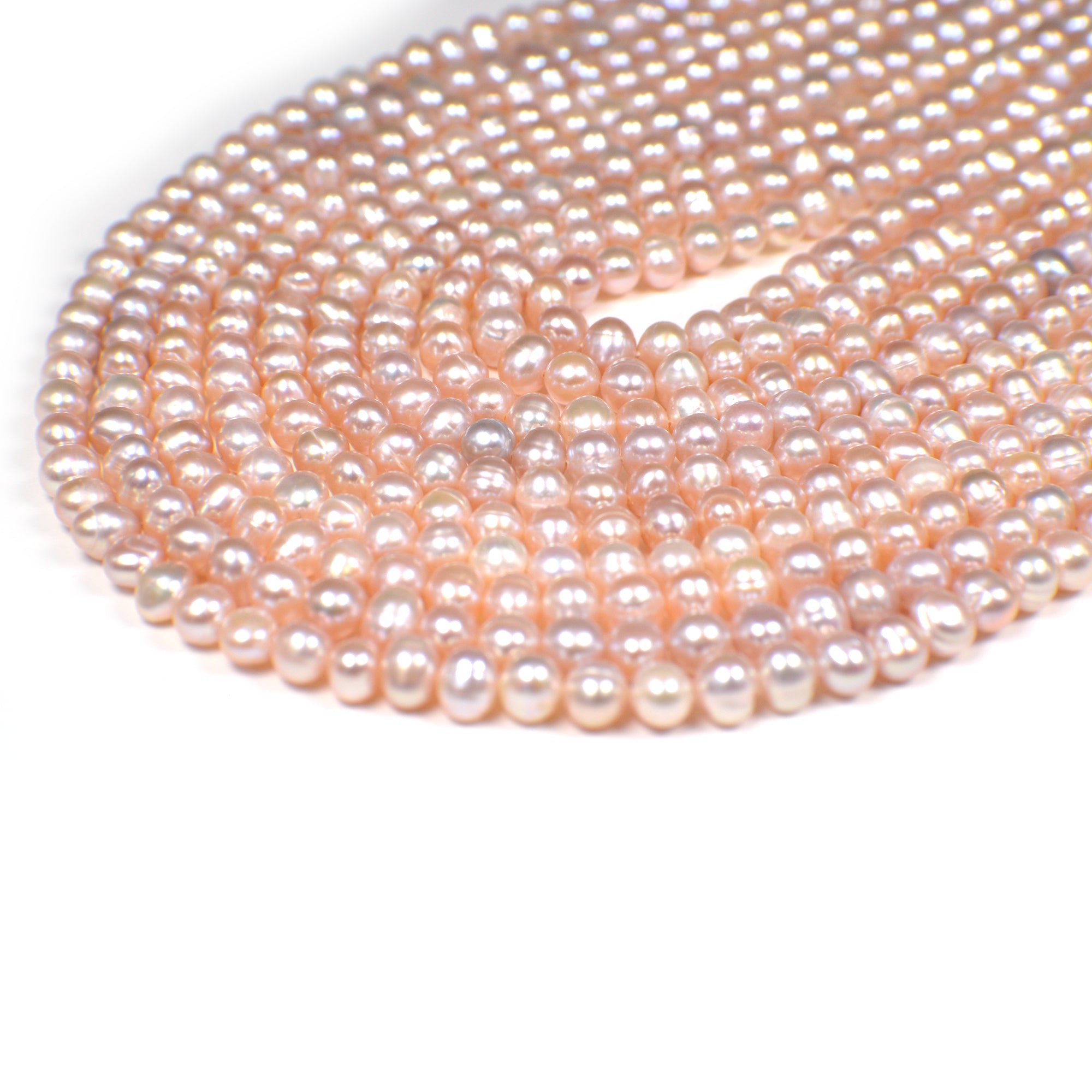 Wholesale cultured pearls pink peach