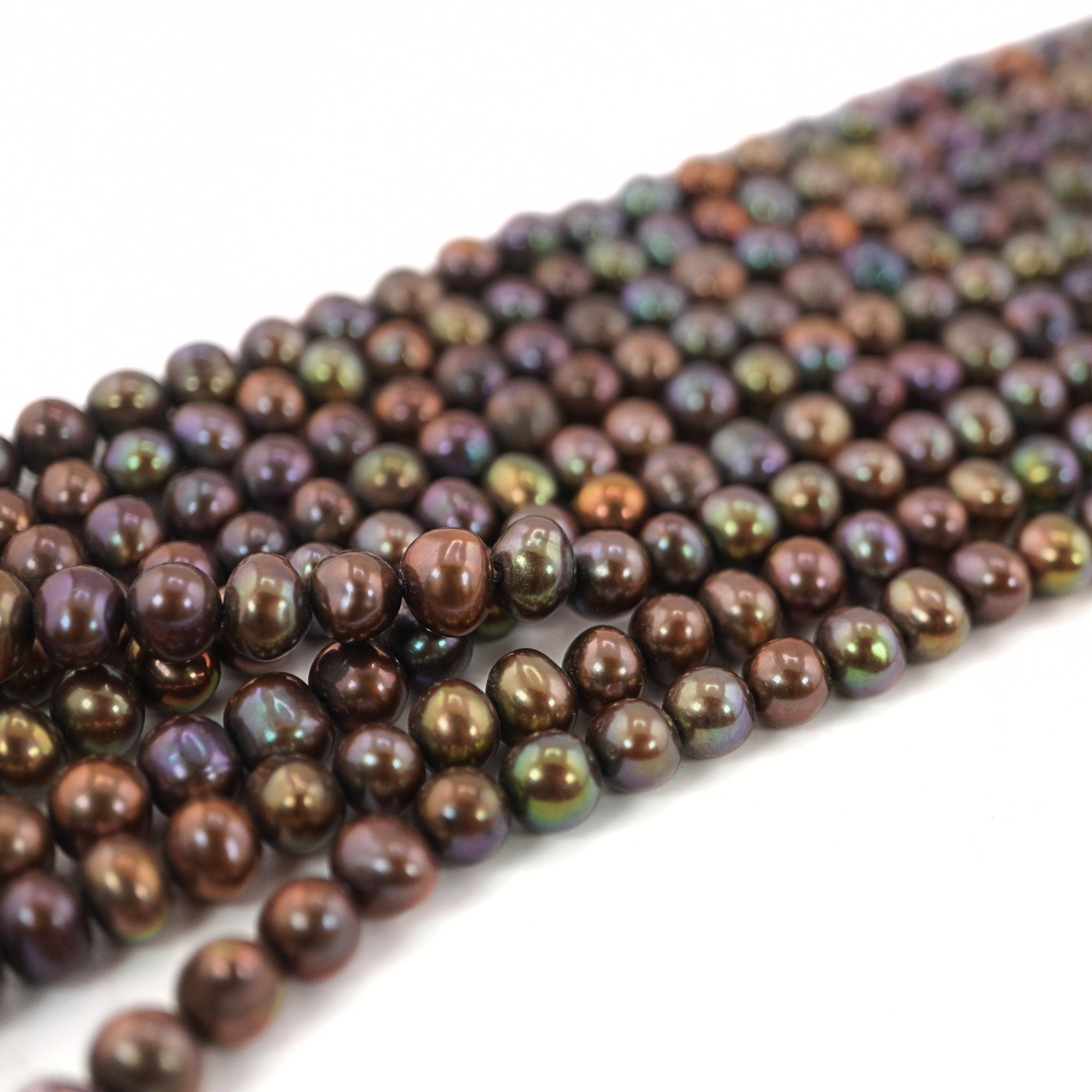 Wholesale peacock pearls 8x7 MM