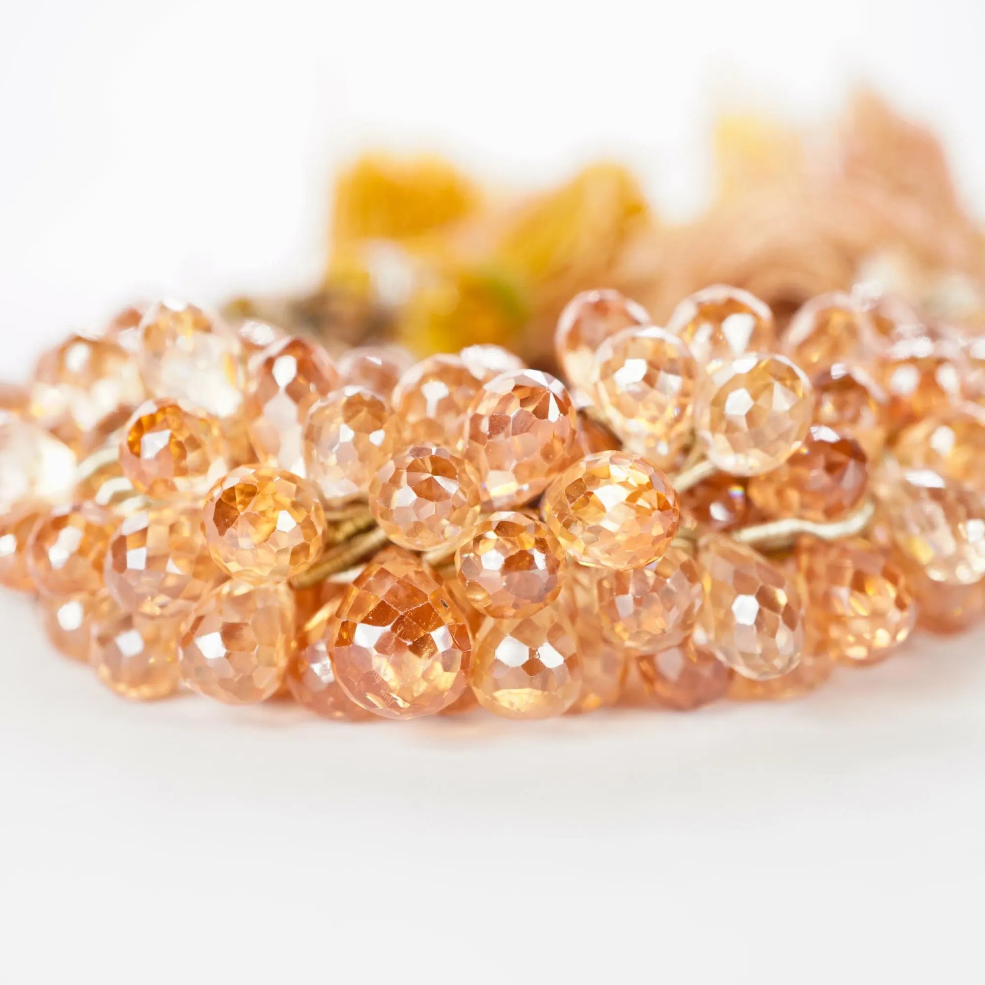 Zircon Faceted Teardrop Shape Gemstone Strand Beads