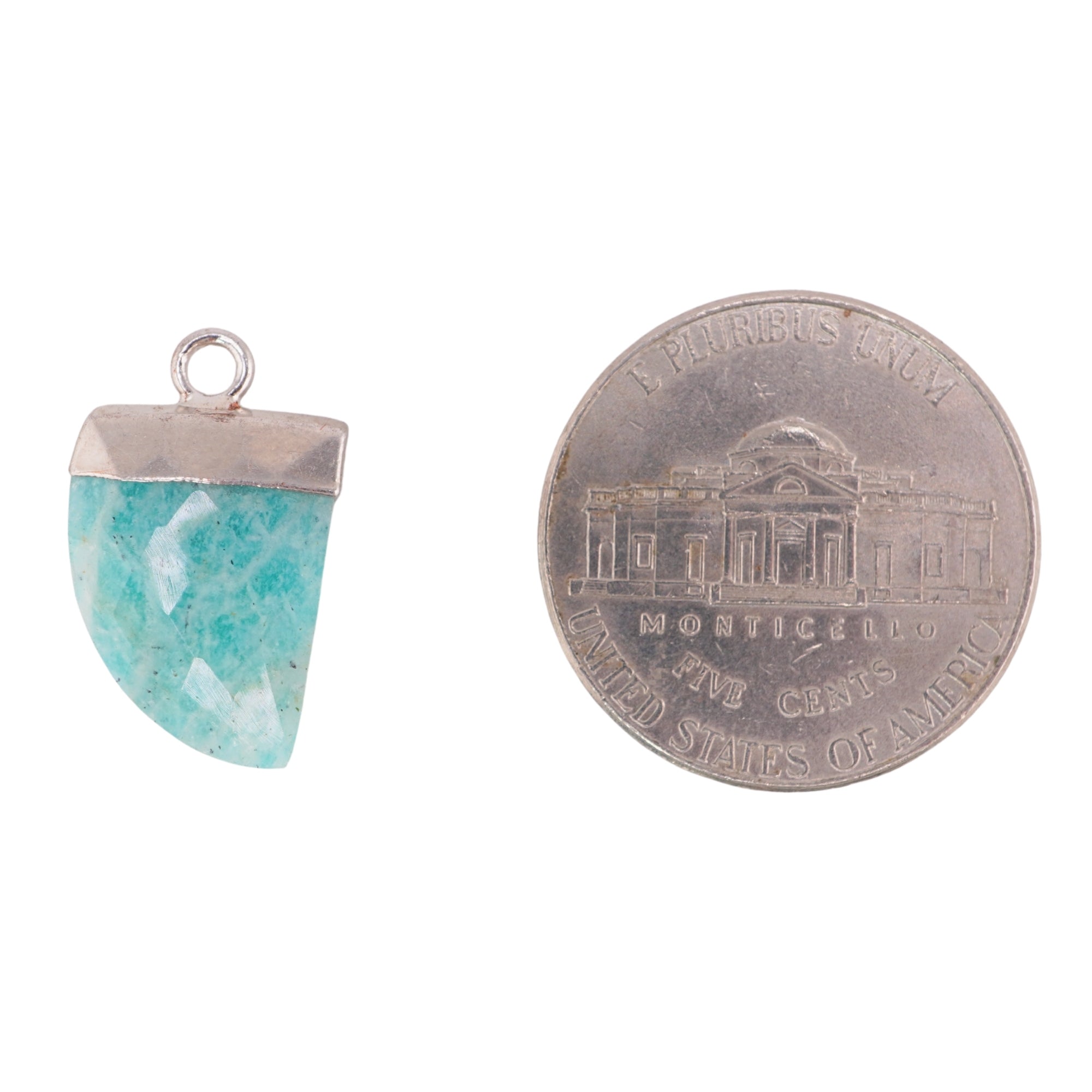 amazonite gem pendant for jewelry making