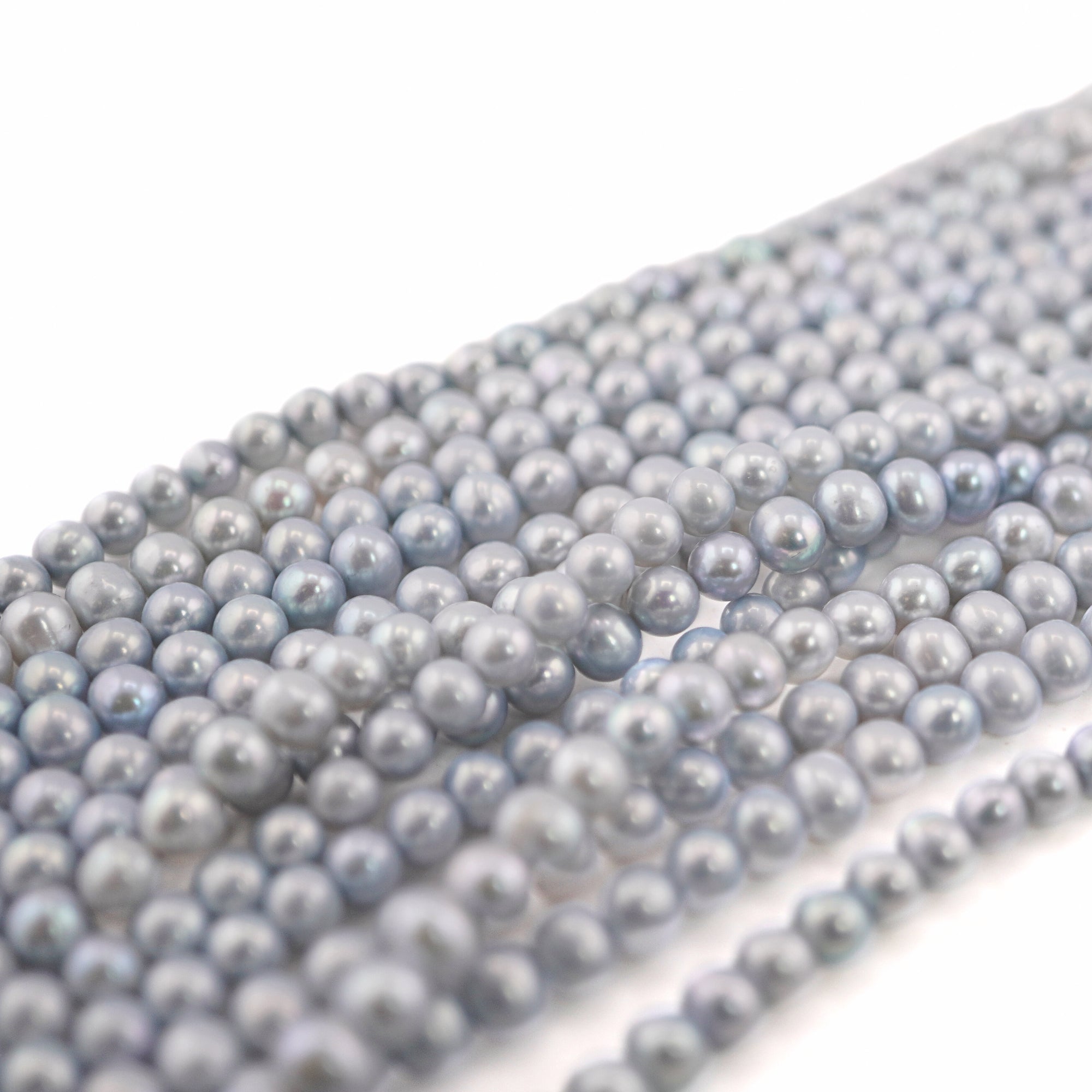 elegant blue freshwater pearl strand