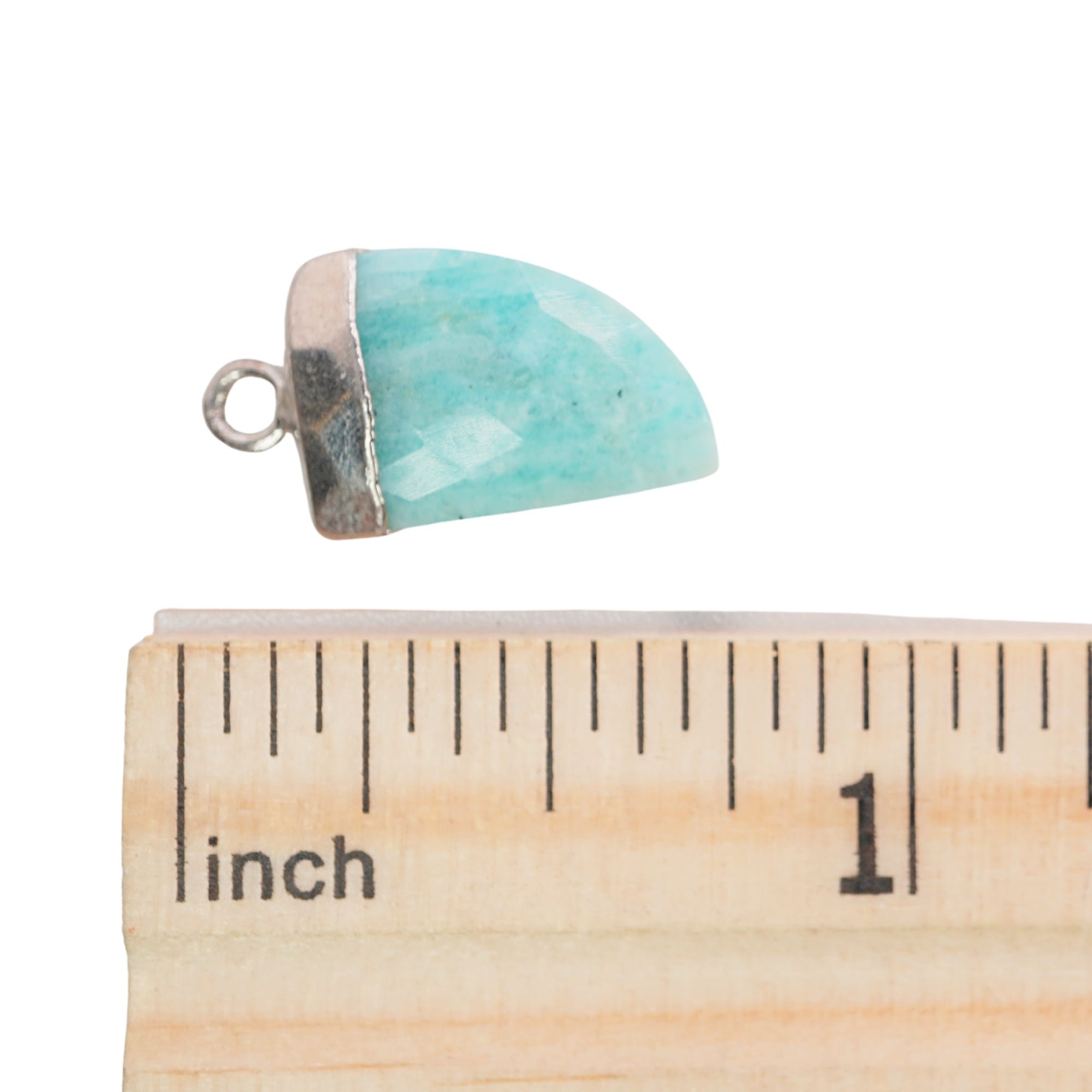 gemstone horn pendant for necklaces and earrings